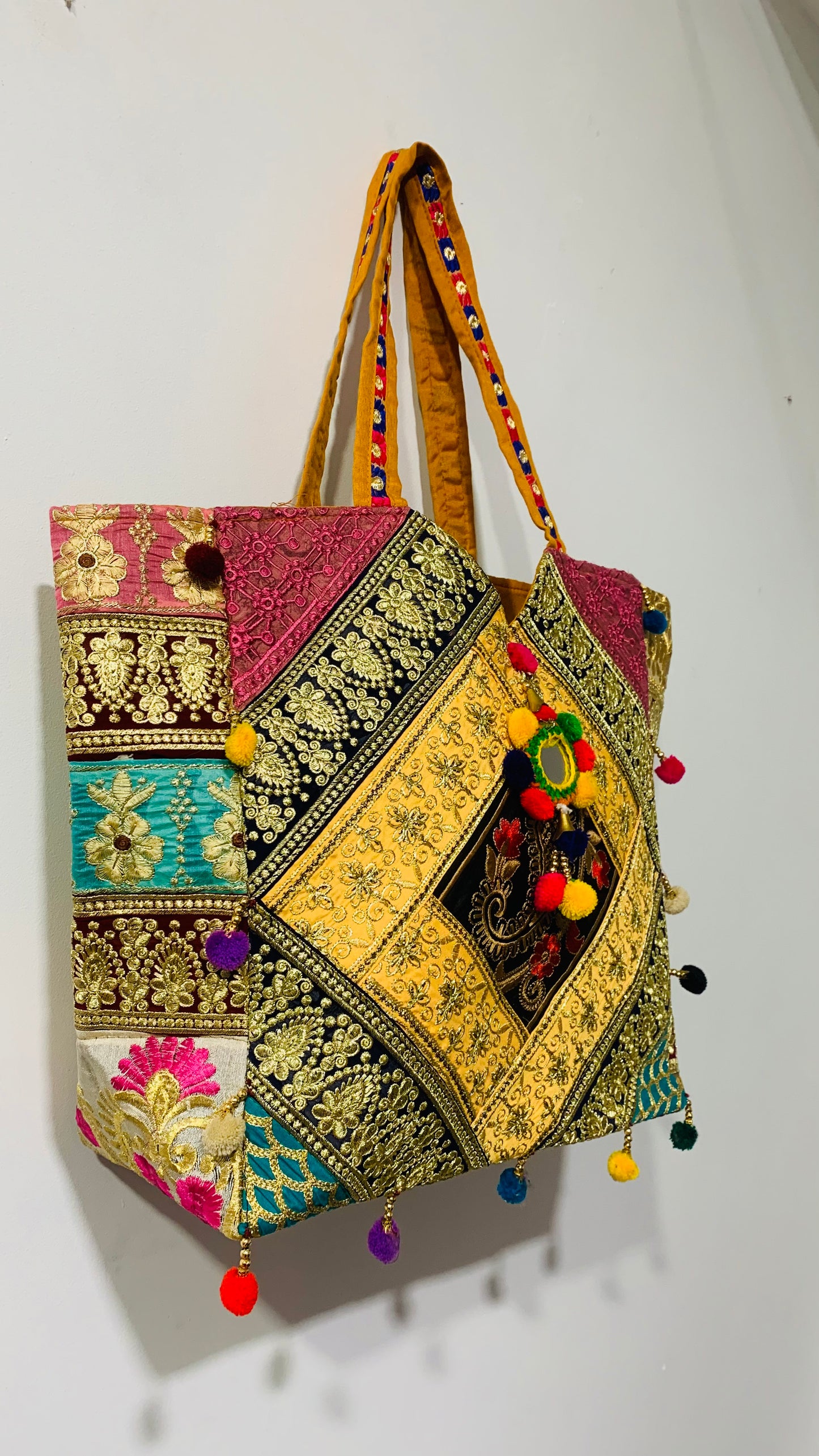 BOHEMIAN STYLE HANDCRAFTED ETHNIC TOTE BAGS # 10124