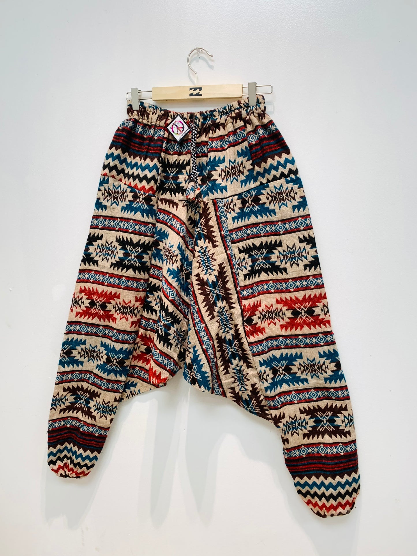 HANDCRAFTED WARM DROP CROTCH PANTS #WOOL28