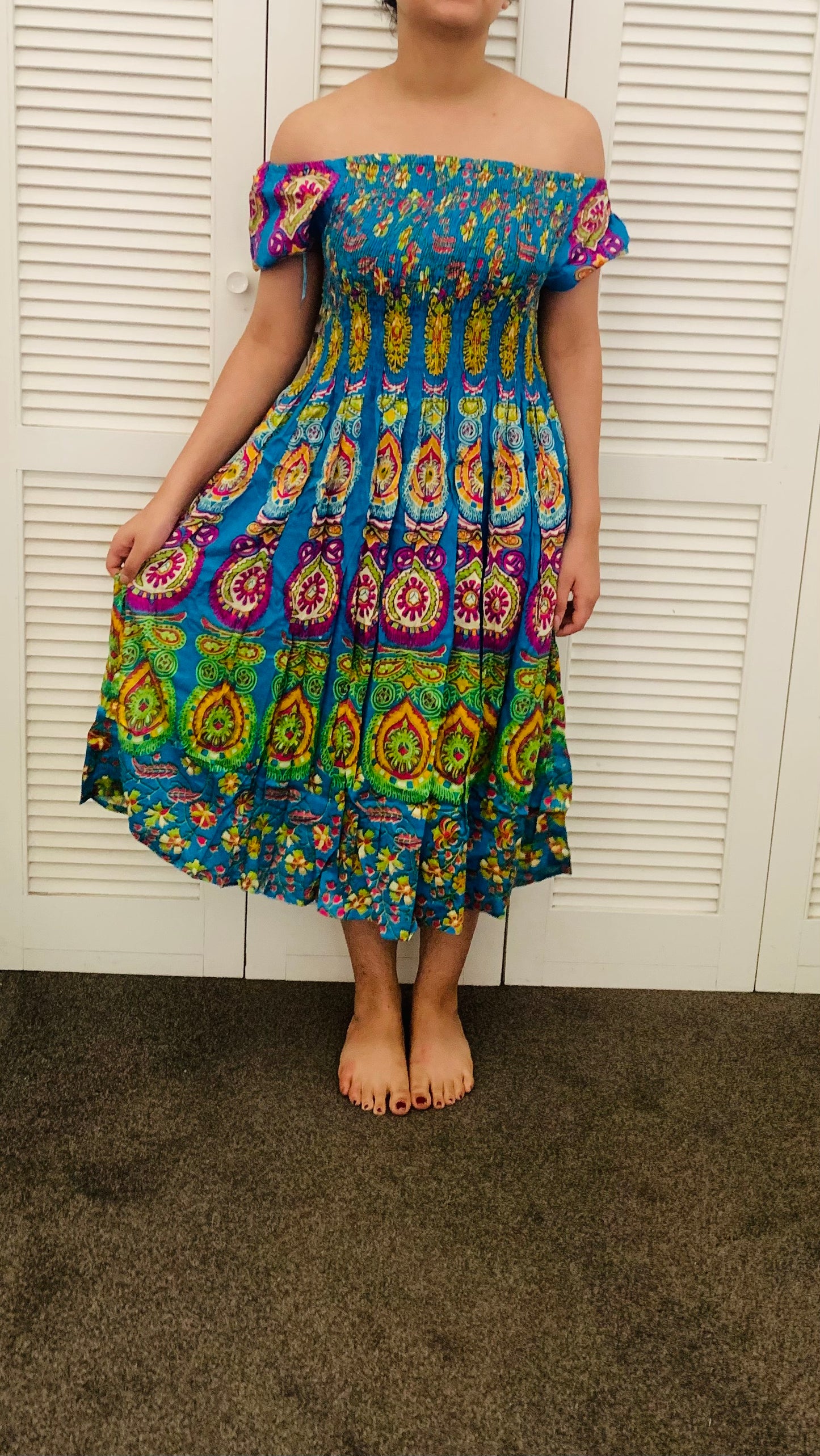 Bohemian handcrafted Mandala dress # DRE3008