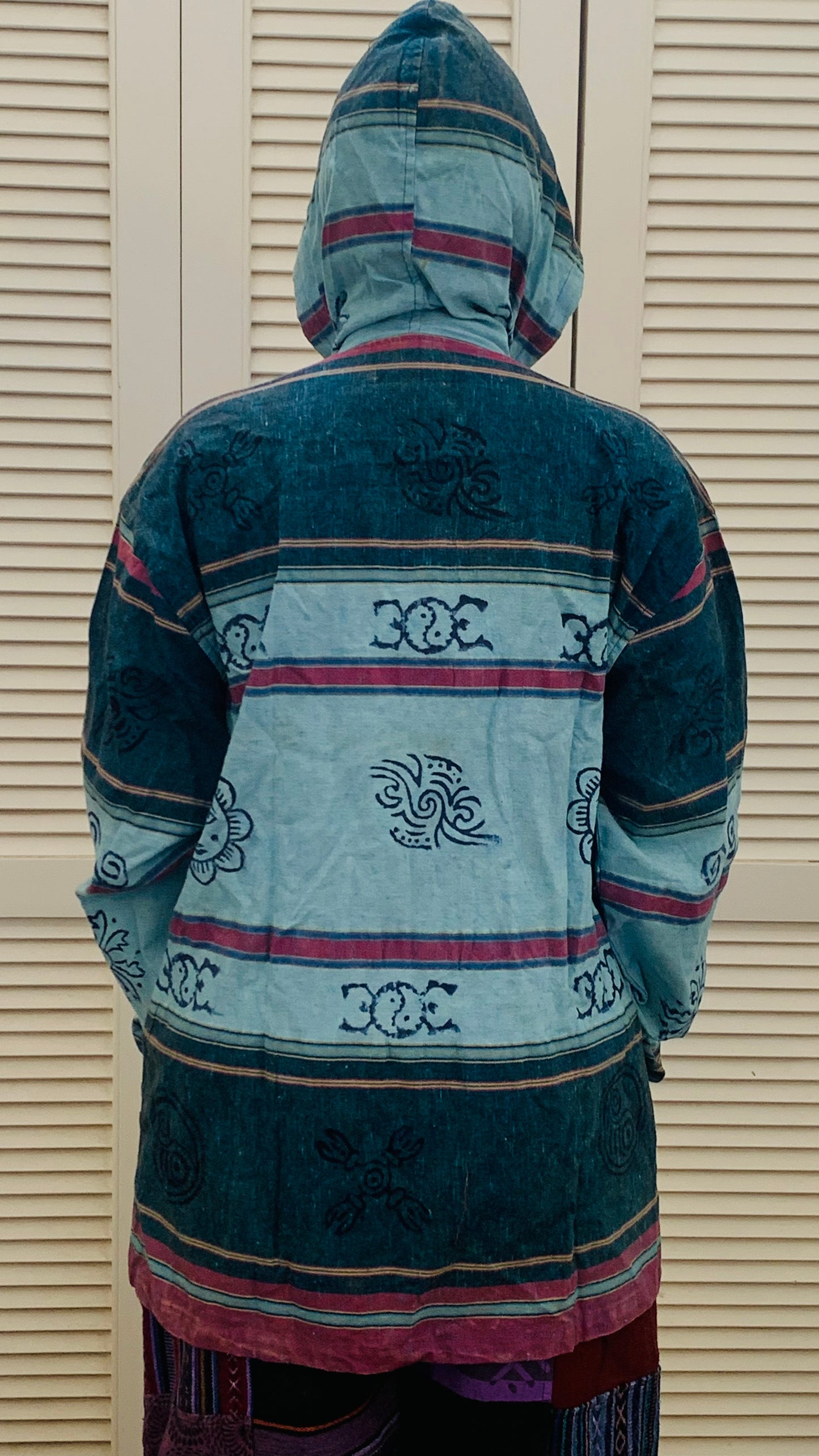 Handcrafted cotton Unisex Hoodie Kurta / Shirt # 75447