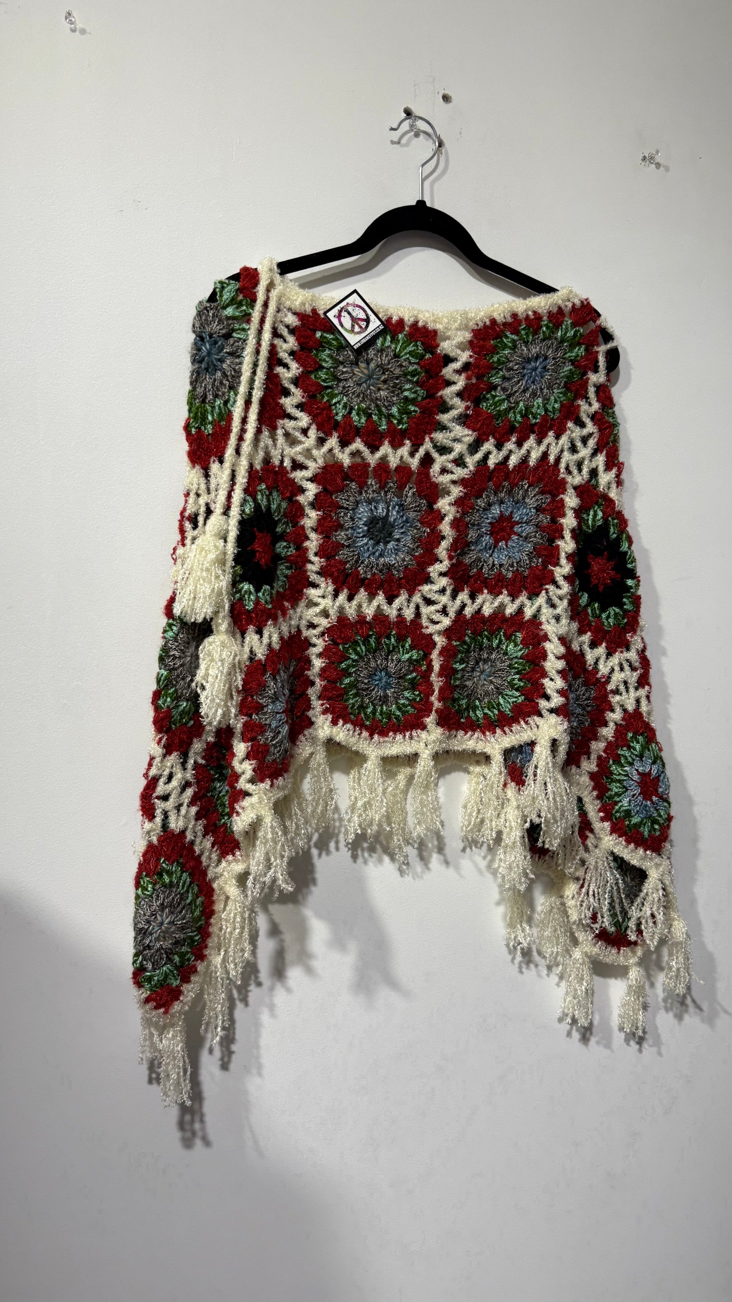 Handcrafted Crochet poncho #37