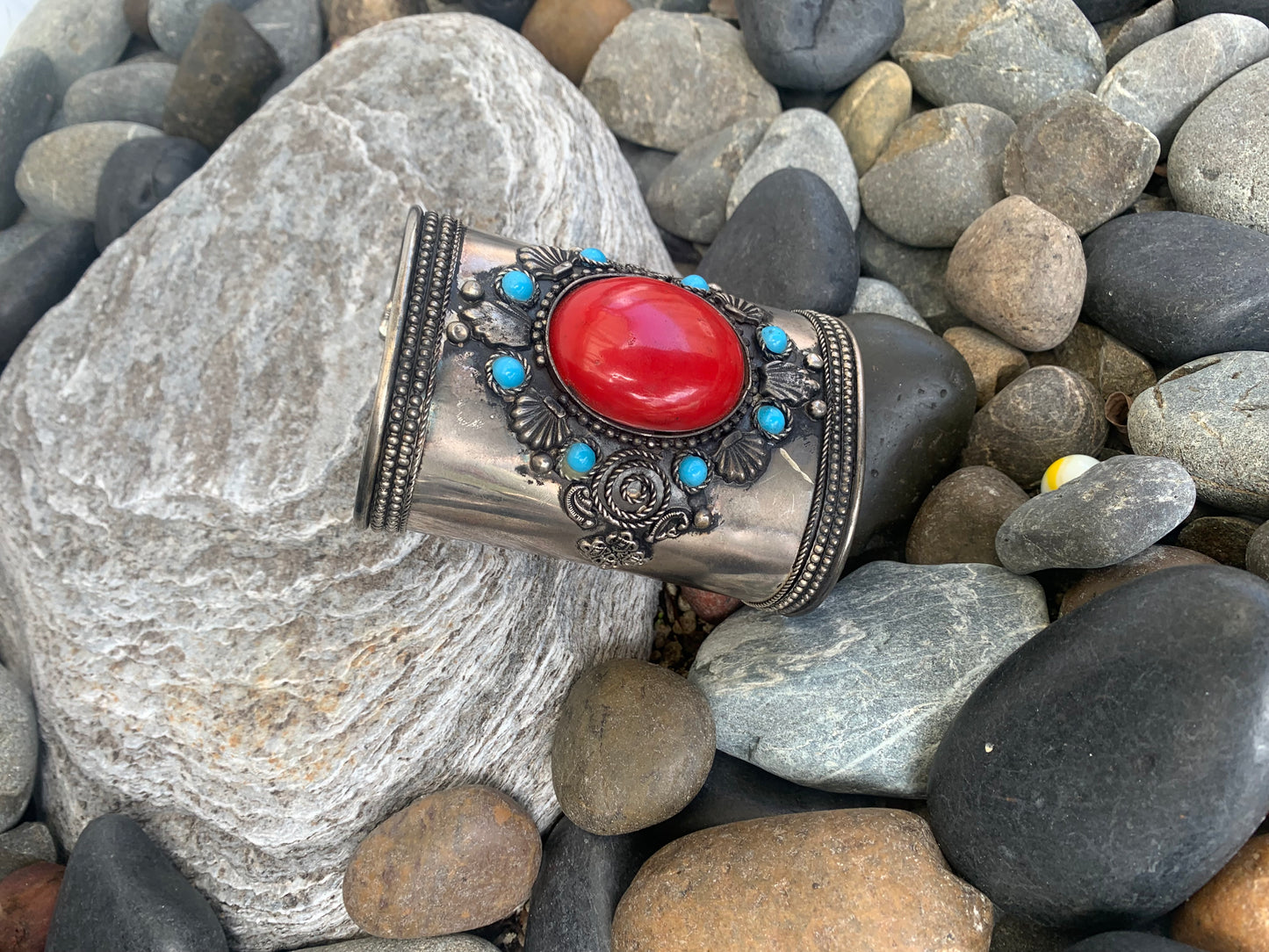 BOHEMIAN STYLE HANDCRAFTED HAND CUFF BANGLE # CUFF1206