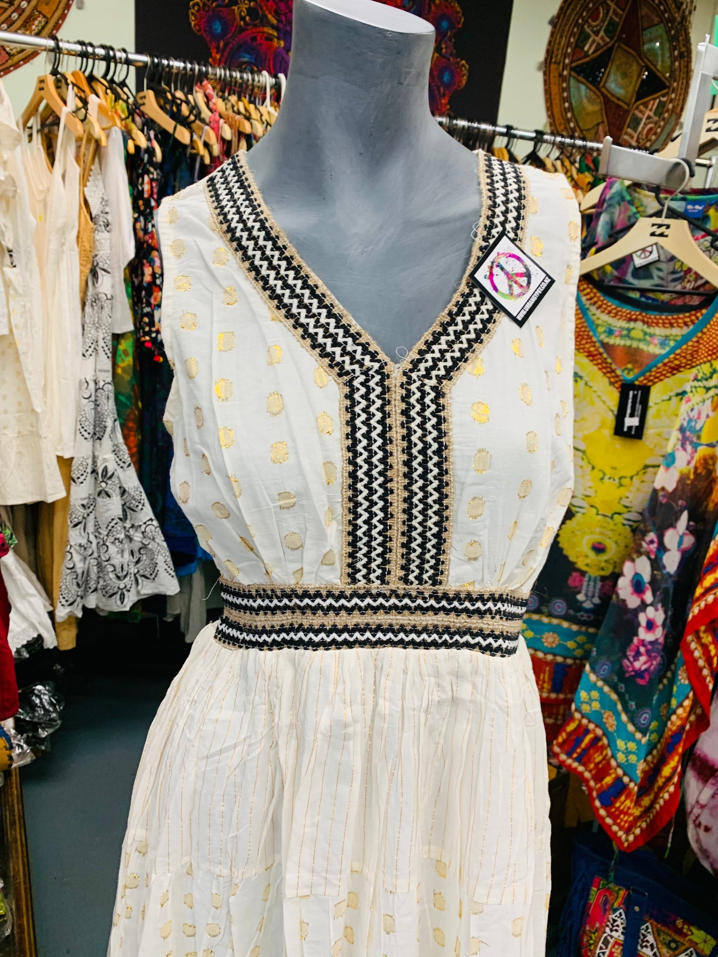 Bohemian handcrafted Sally dress # DRE330