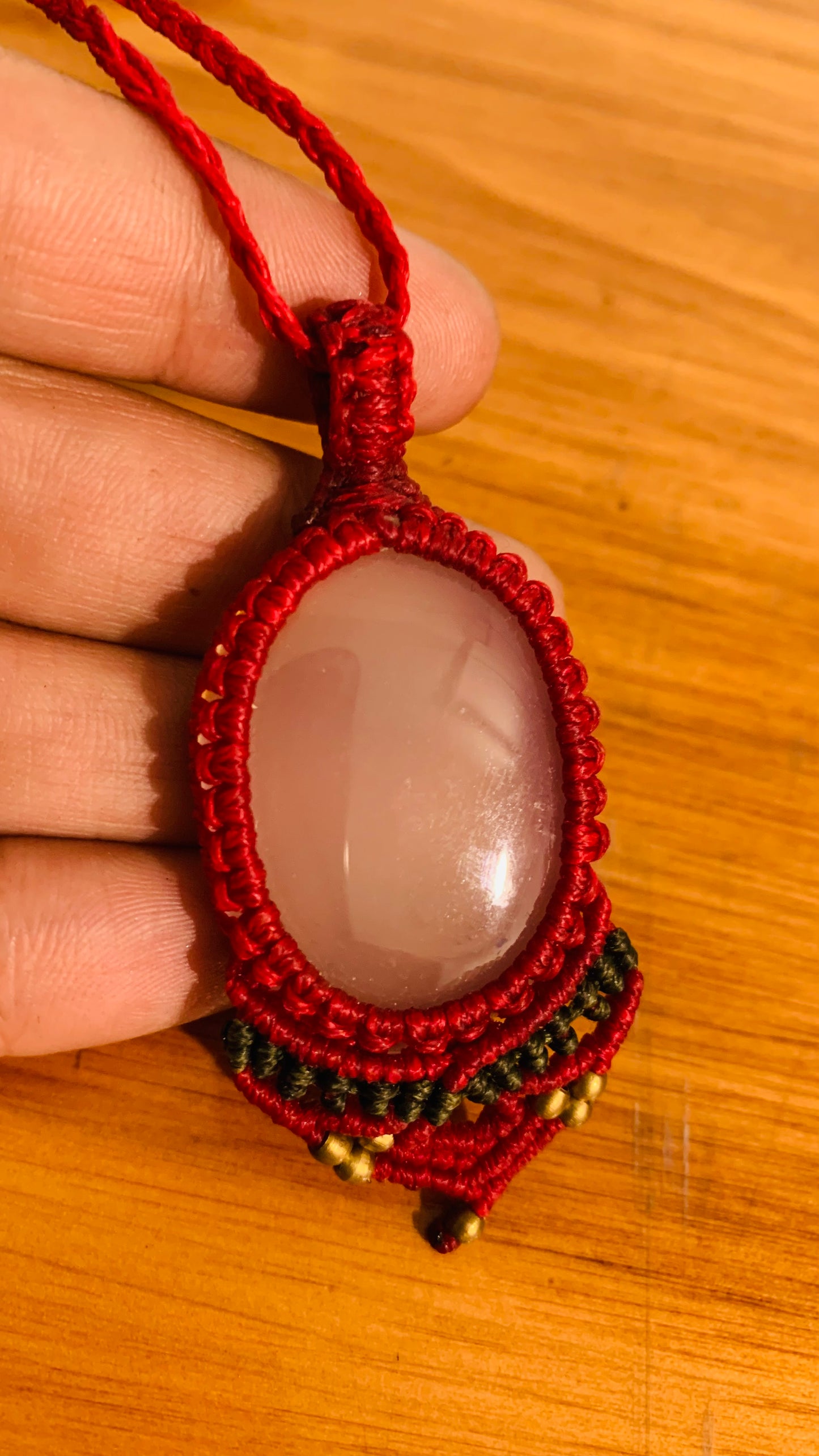 Bohemian style handcrafted Macrame necklace # 9