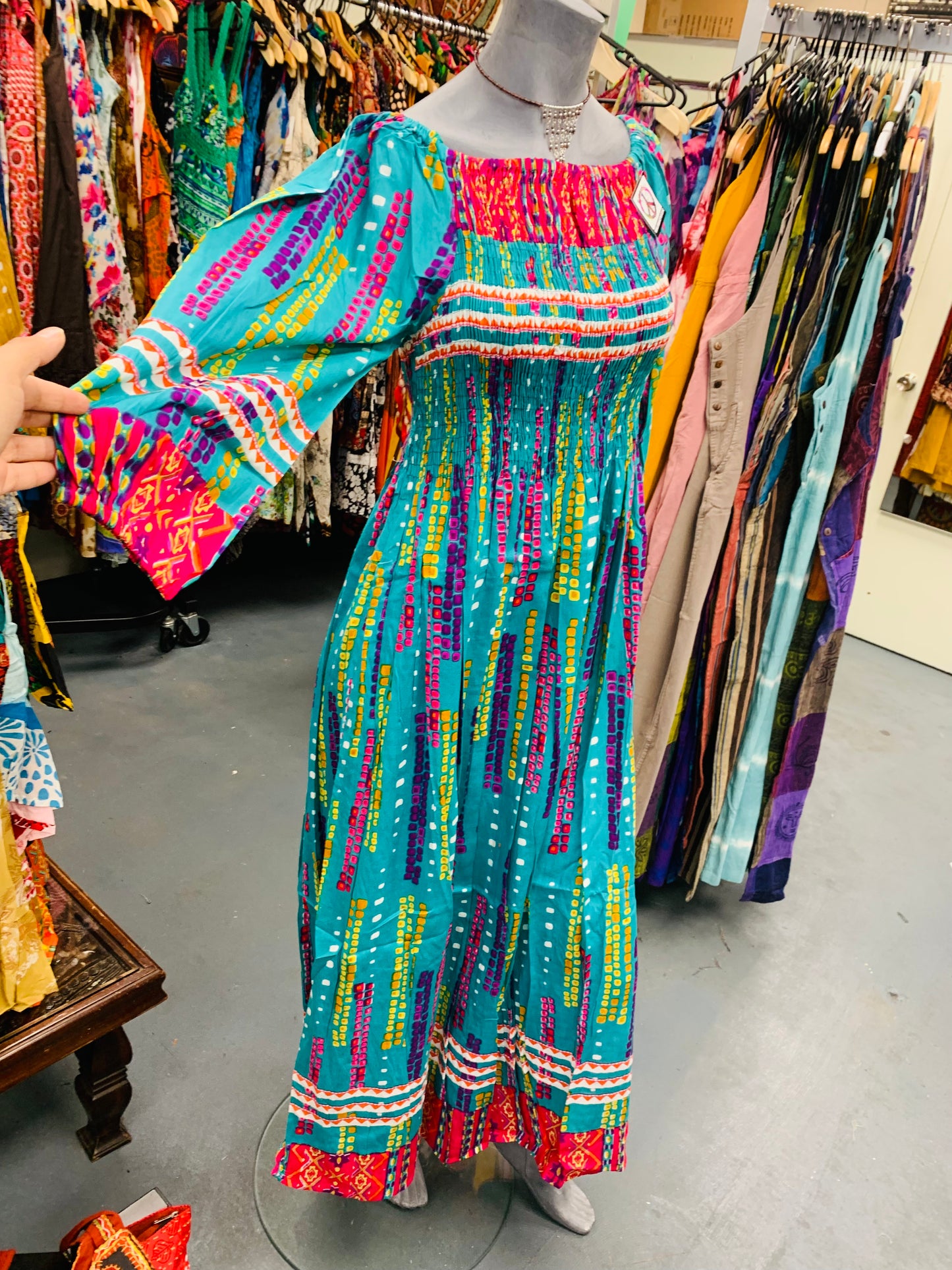 Bohemian handcrafted Maxi dress # DRE320