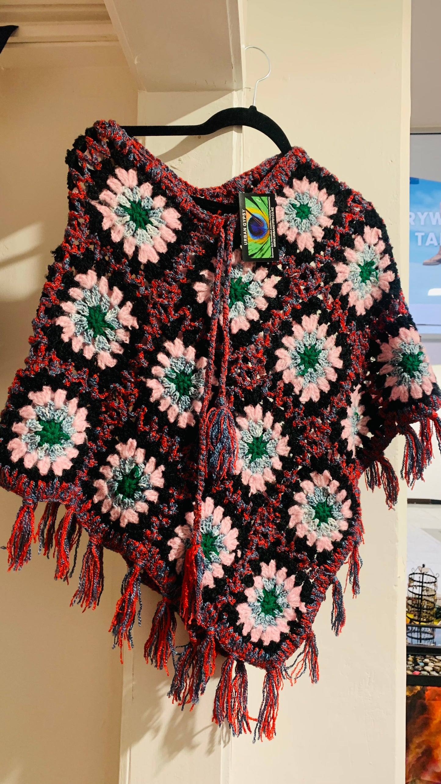 Handcrafted Crochet poncho #37