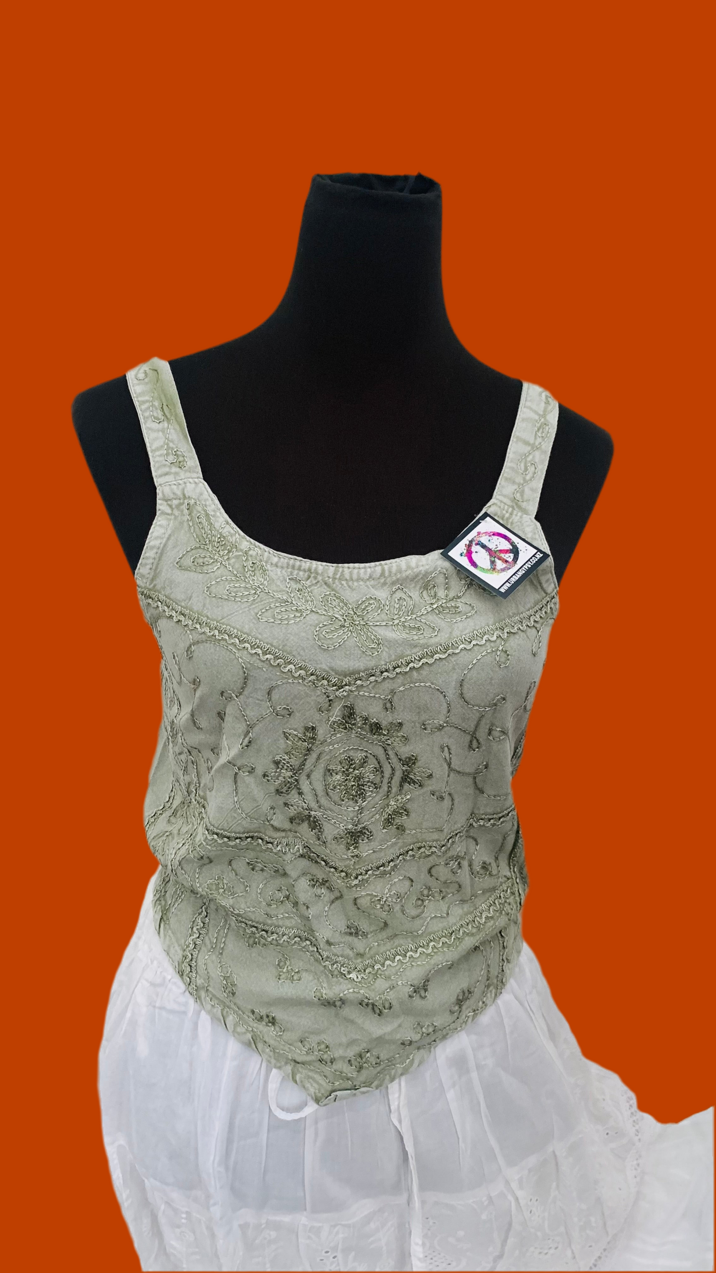 Bohemian Handcrafted Crop Top #CRTOP1006