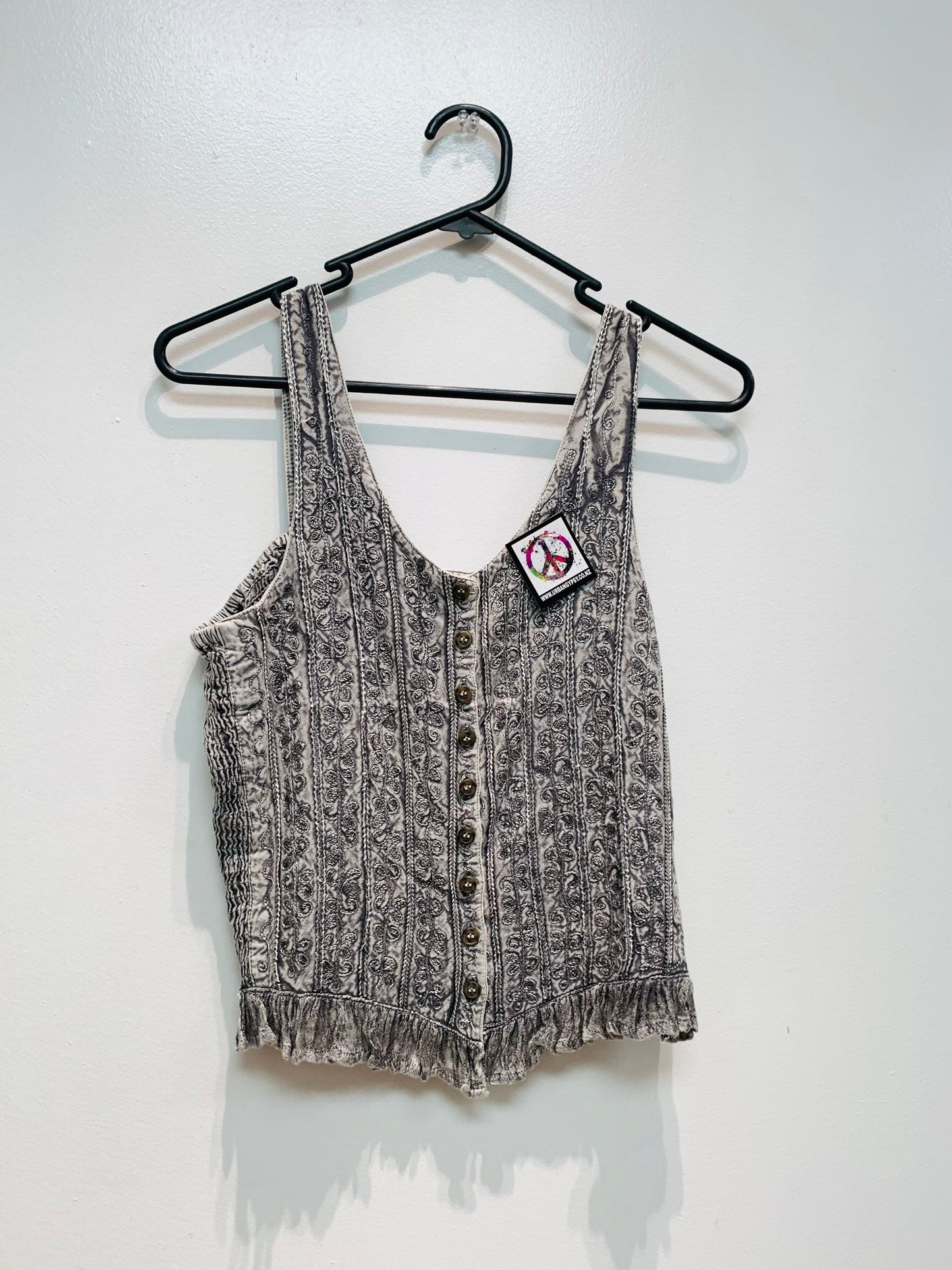 Bohemian Handcrafted Waist coat Crop Top #CRTOP103