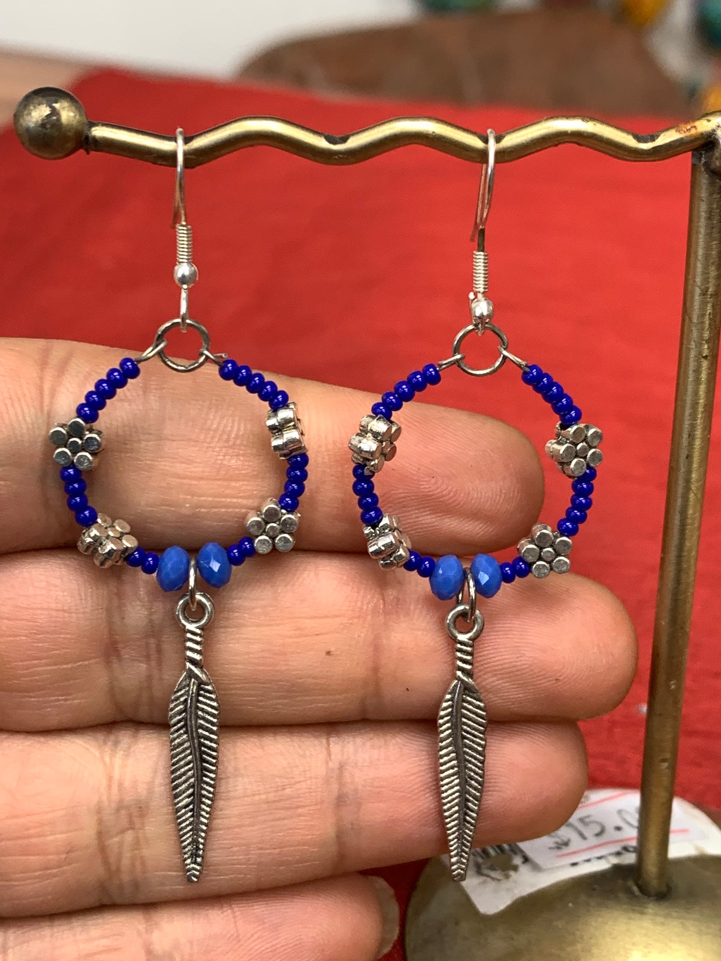 BOHEMIAN HANDCRAFTED DAMGLE EARRINGS #EAR135