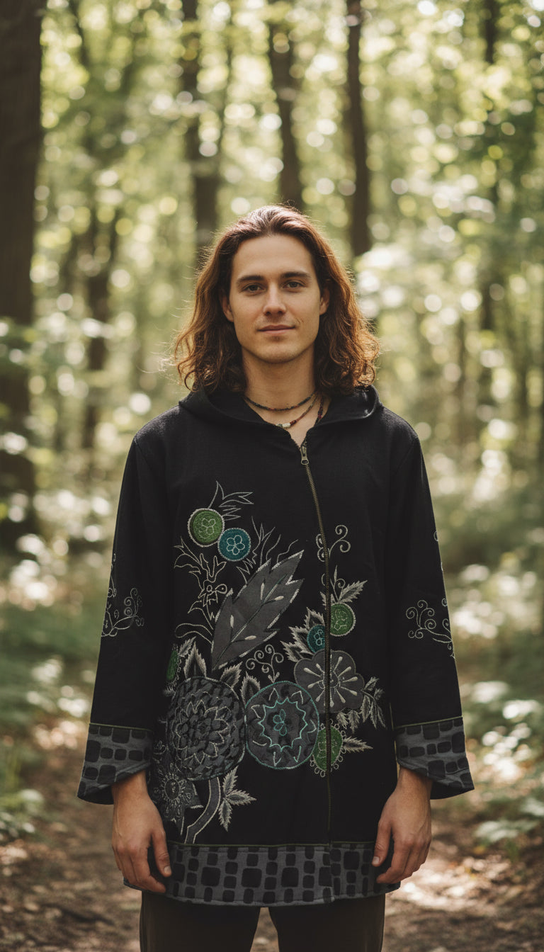 Boho handcrafted UNISEX Warm Jackets #009904