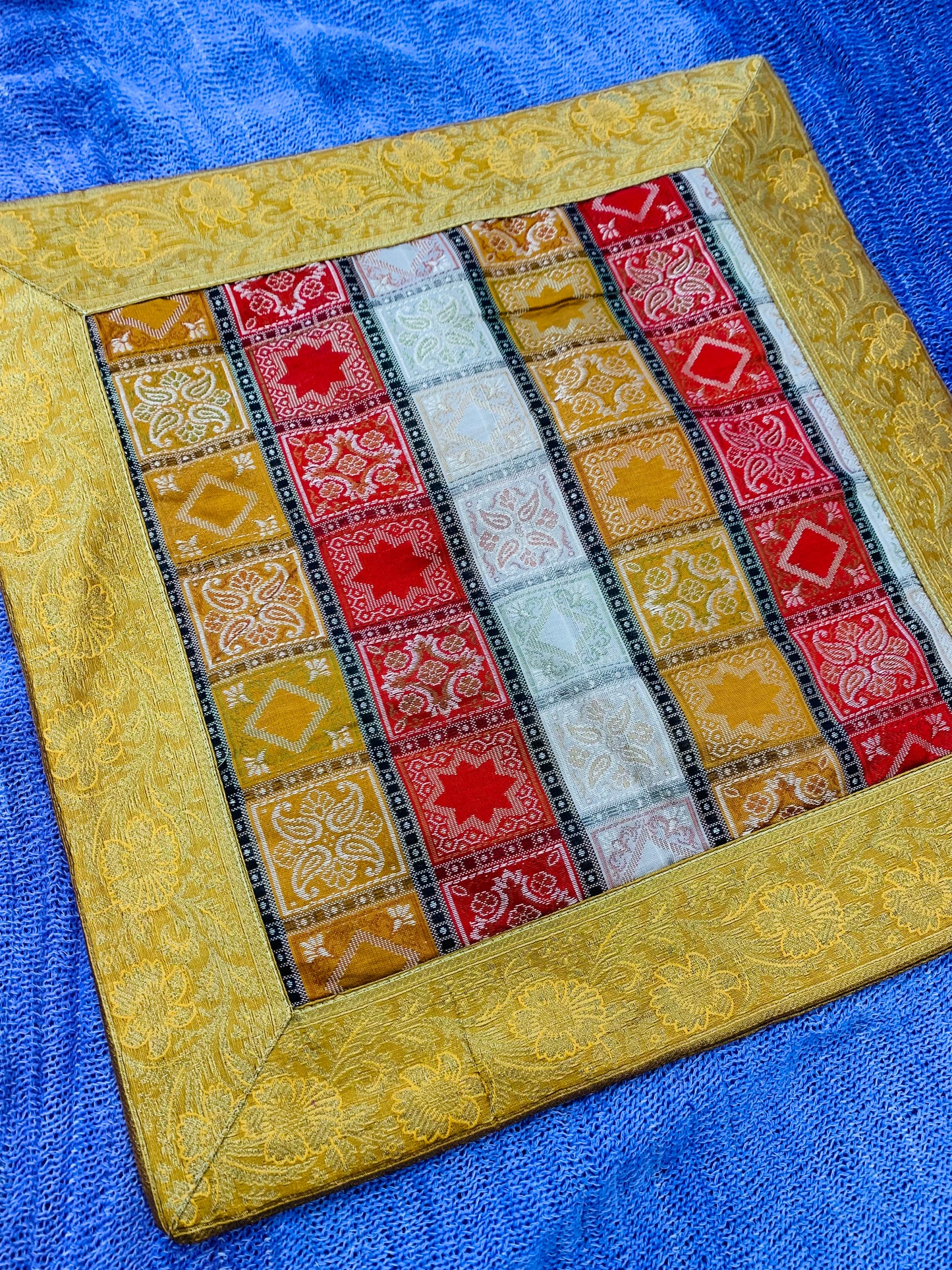 Boho style handcrafted ethnic Square cushion cover #792005