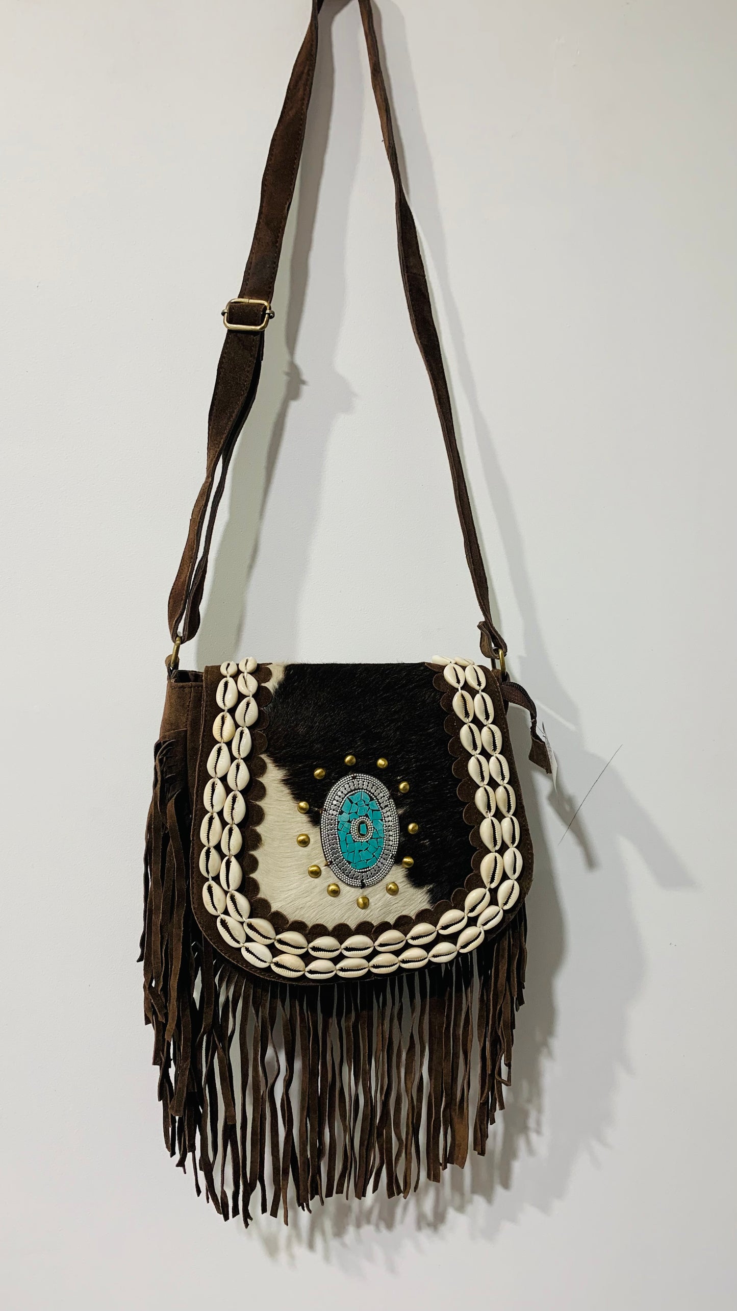 BOHO HANDCRAFTED GENUINE SUEDE LEATHER BAG #205567
