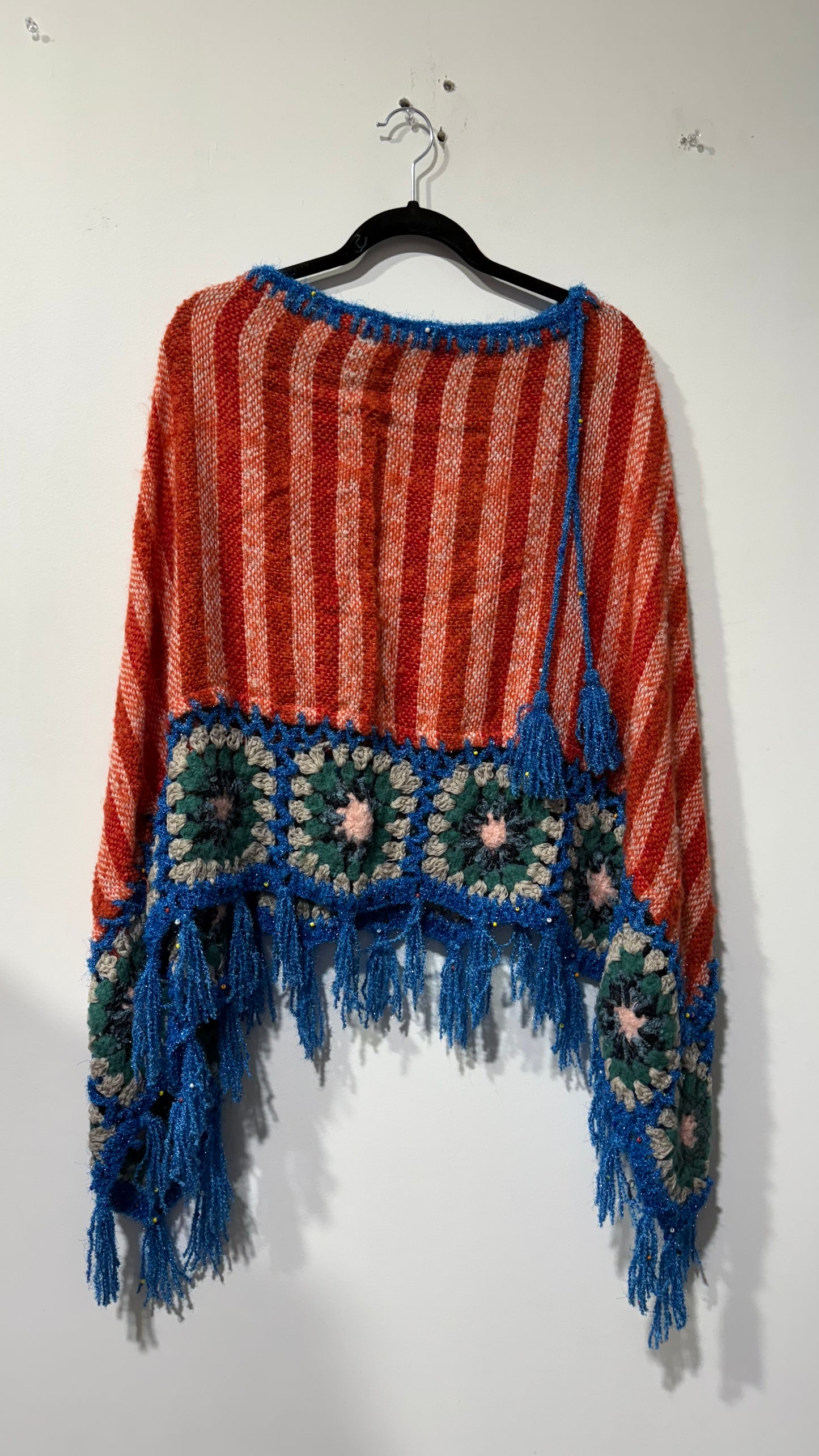 Handcrafted Crochet poncho #35