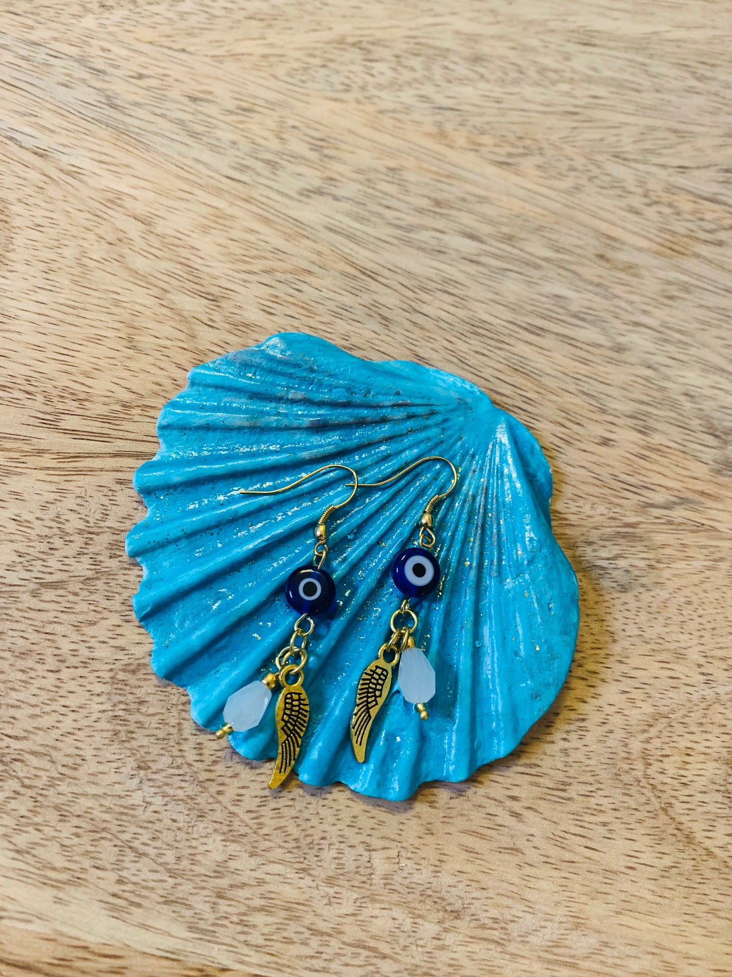 BOHEMIAN HANDCRAFTED EVIL EYE EARRINGS #EAR115