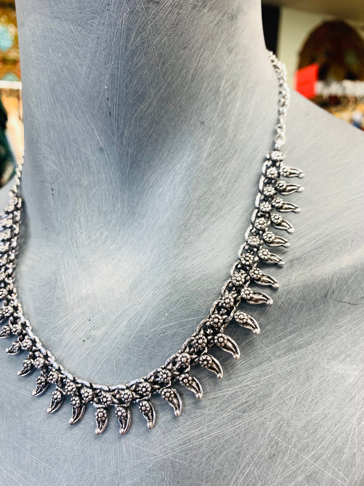 BOHEMIAN STYLE HANDCRAFTED METAL NECKLACE #NECK35