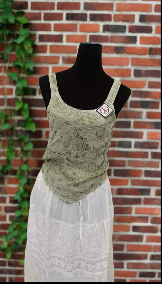 Bohemian Handcrafted Crop Top #CRTOP1006