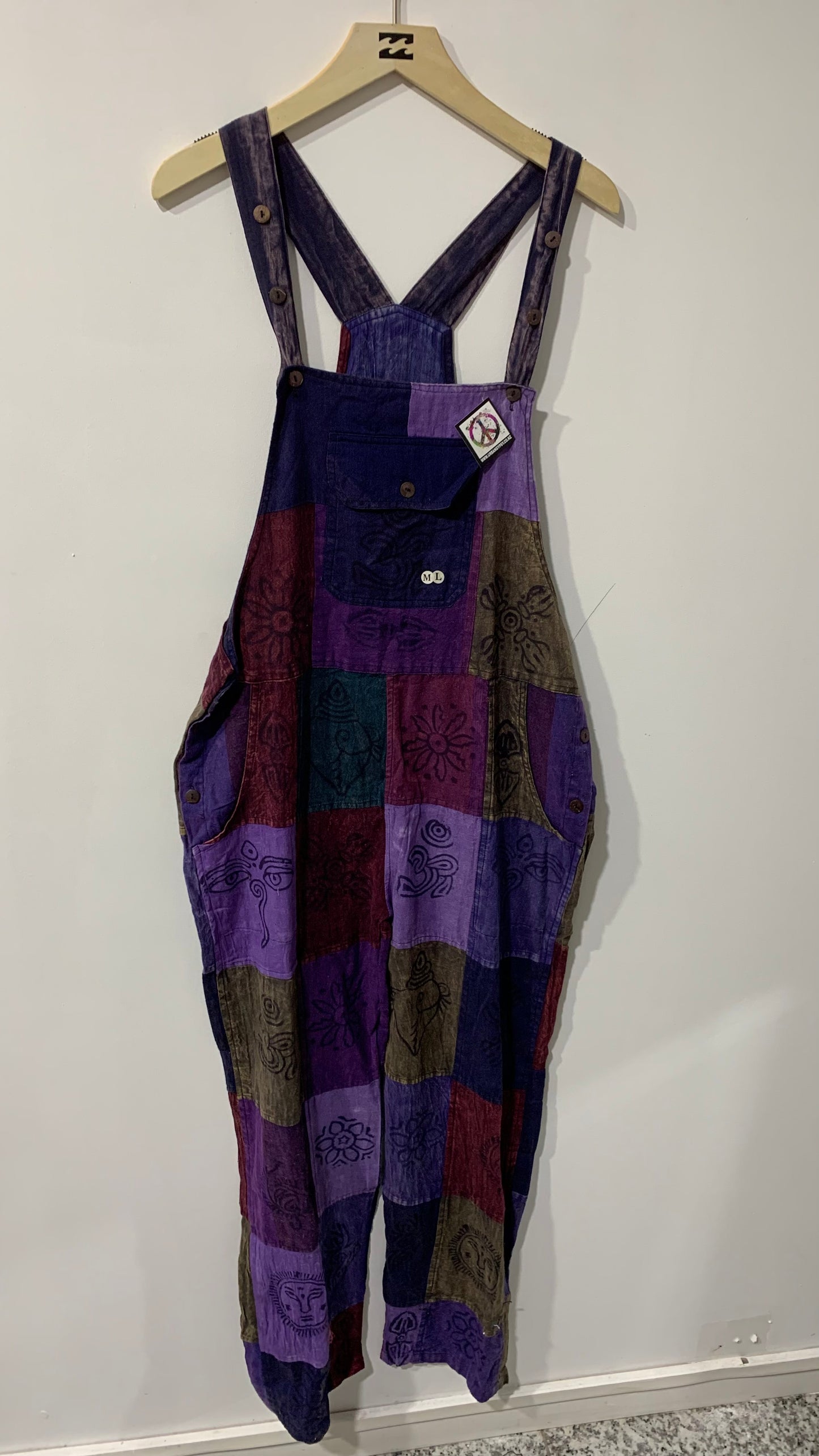 Bohemian Handcrafted Jumpsuits / Overalls/ Dangries #JUM0341