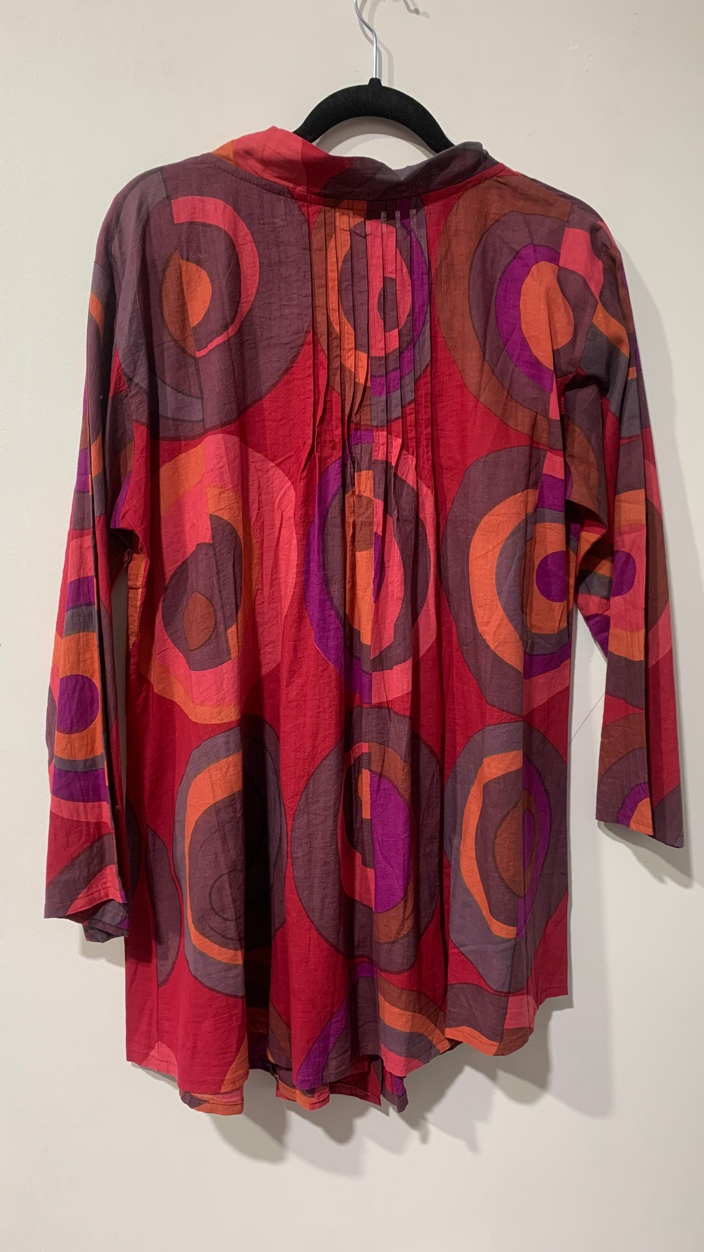 Bohemian style handcrafted cotton Shirt Top #04340