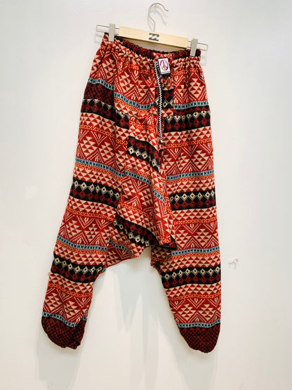 HANDCRAFTED WARM DROP CROTCH PANTS #WOOL26