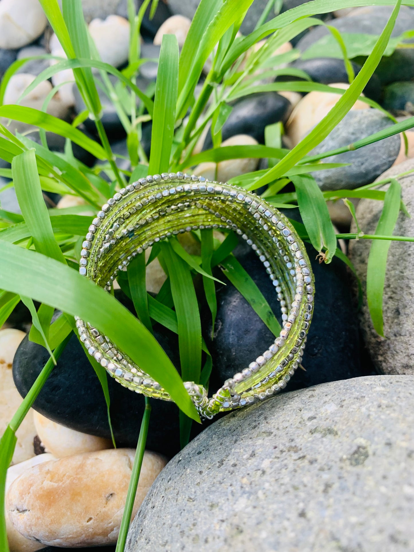 HIPPIE HANDCRAFTED HAND CUFF BEADS BANGLE #CUFF2283