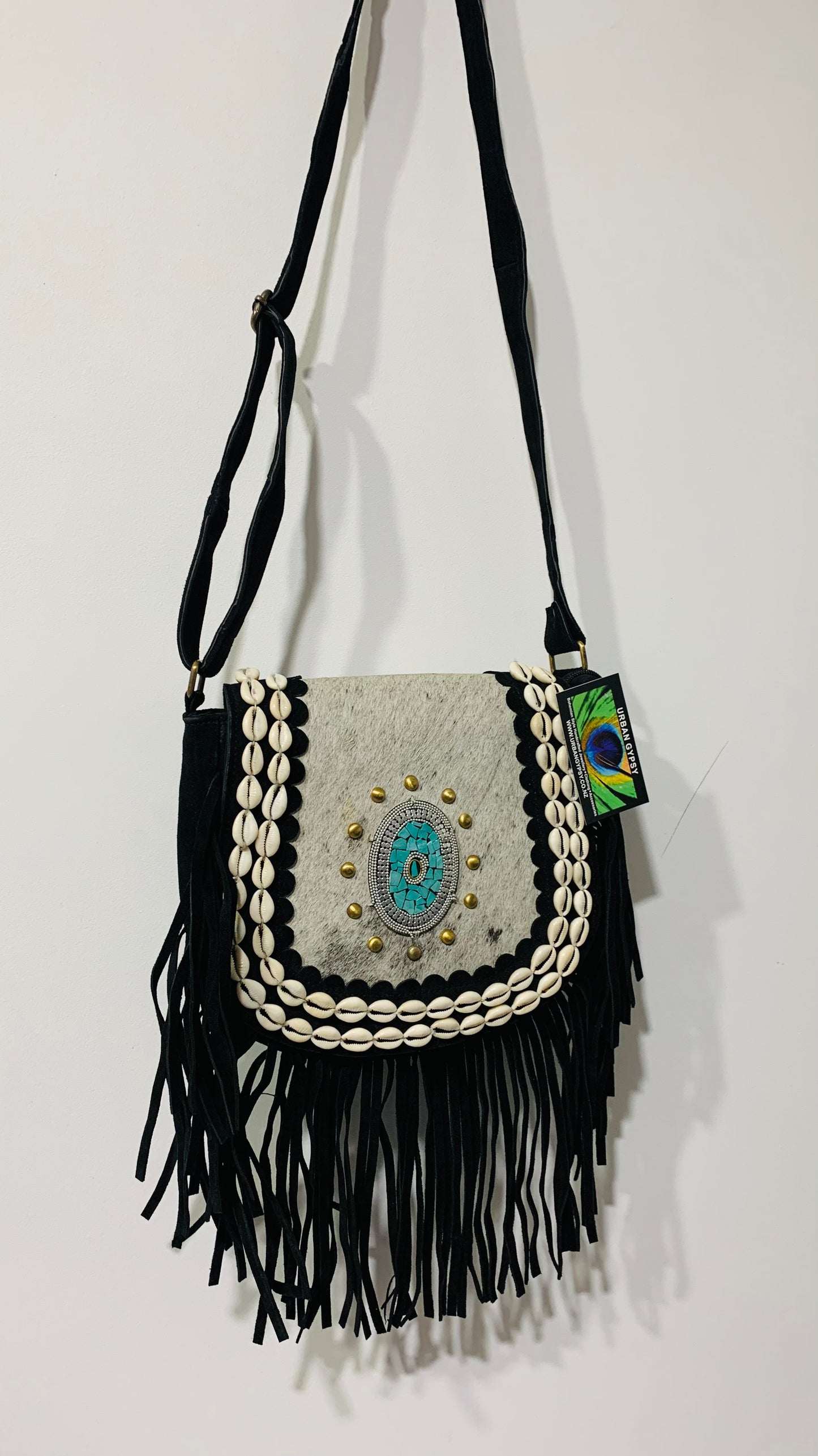 BOHO HANDCRAFTED GENUINE SUEDE LEATHER BAG #205568