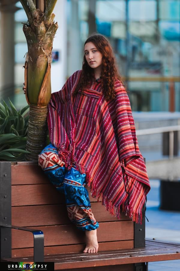 Handcrafted Hoodie UNISEX Gheri poncho #767782