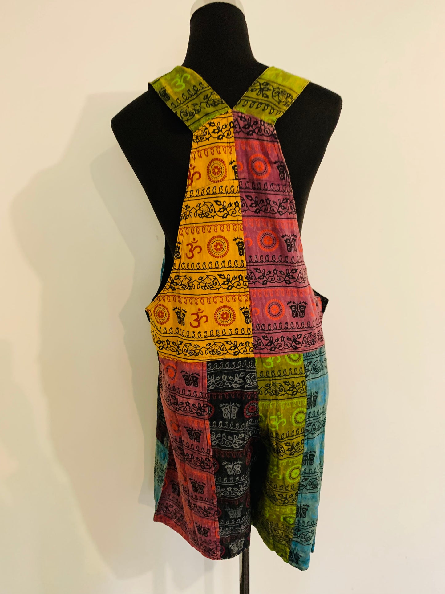 Bohemian style handcrafted Overall Shorts # JUMSH141