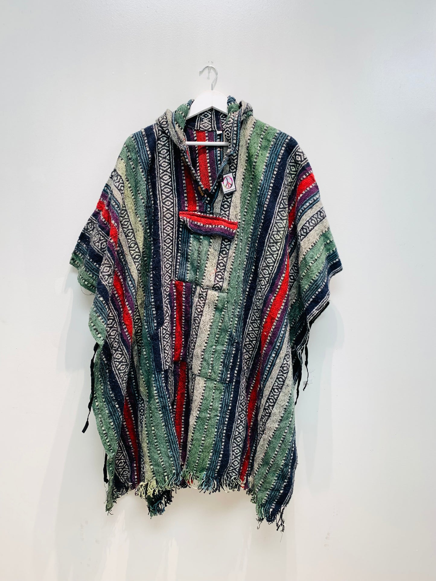 Boho handcrafted Hoodie UNISEX Gheri/ Dari poncho #665511