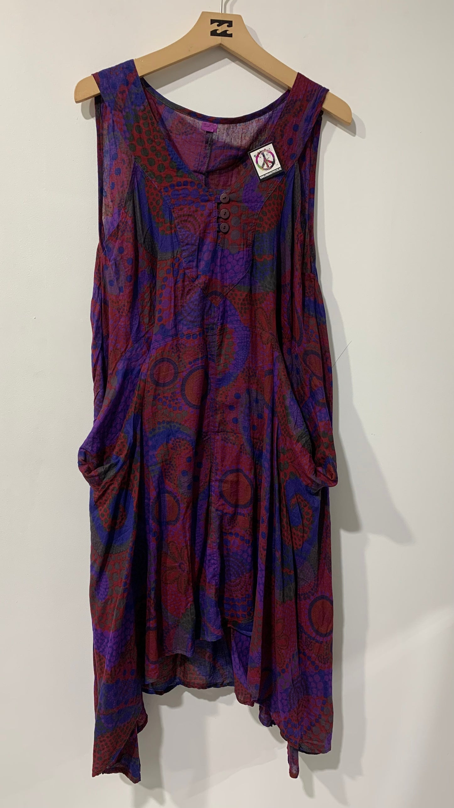 BOHEMIAN STYLE HANDCRAFTED FLOWY DRESS #5698