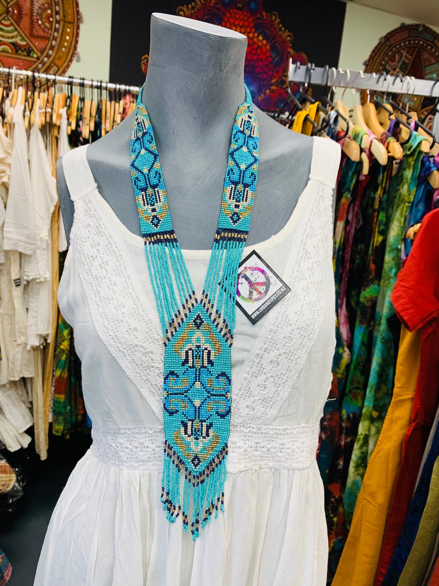 BOHEMIAN STYLE HANDCRAFTED EGYPTIAN NECKLACE #NECK28