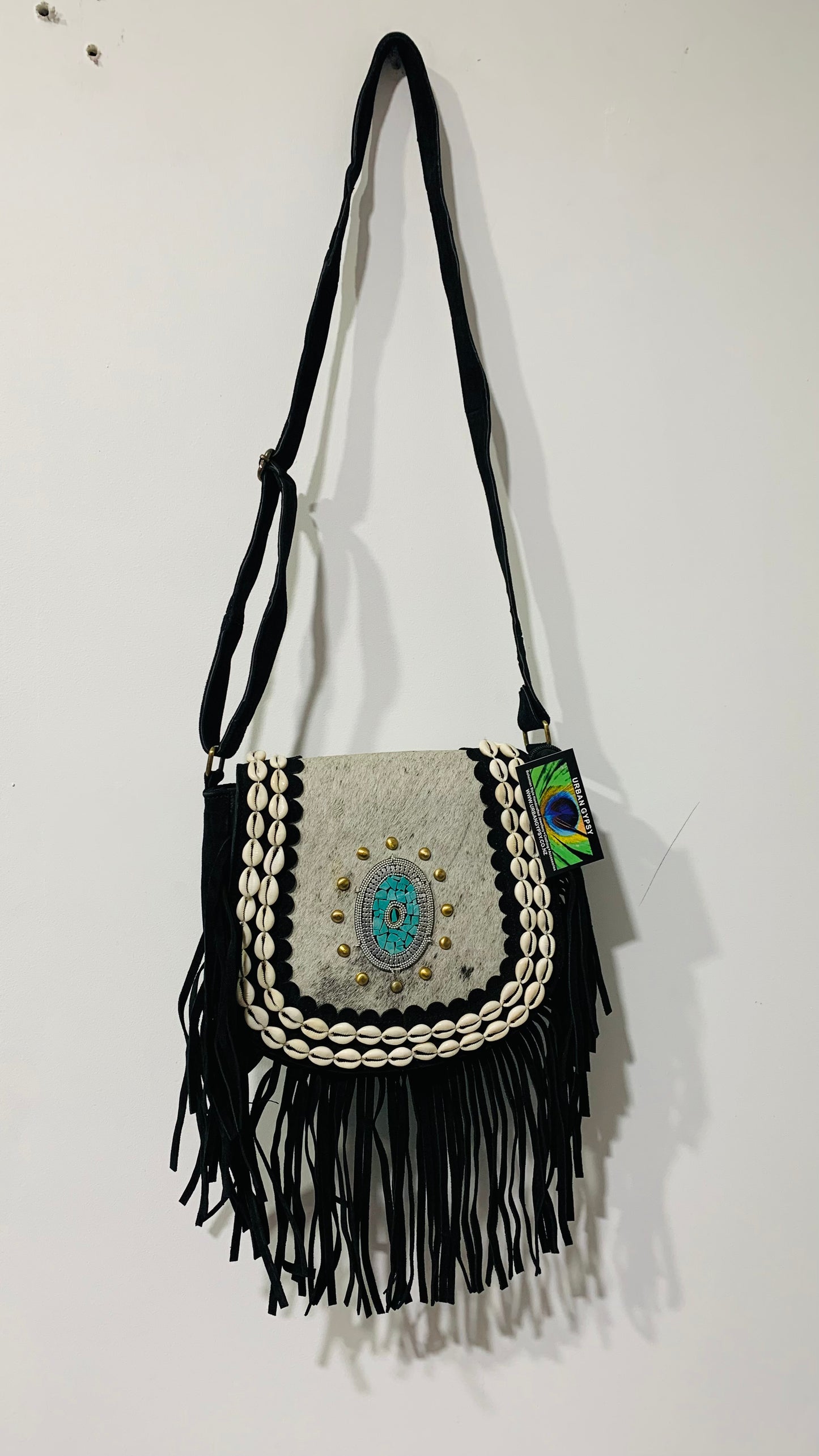 BOHO HANDCRAFTED GENUINE SUEDE LEATHER BAG #205568