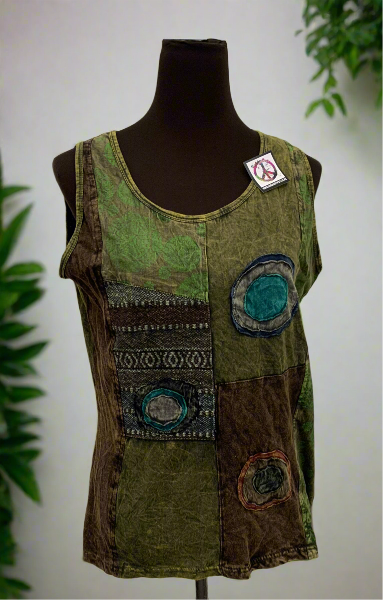 Bohemian style handcrafted tank Top #77614
