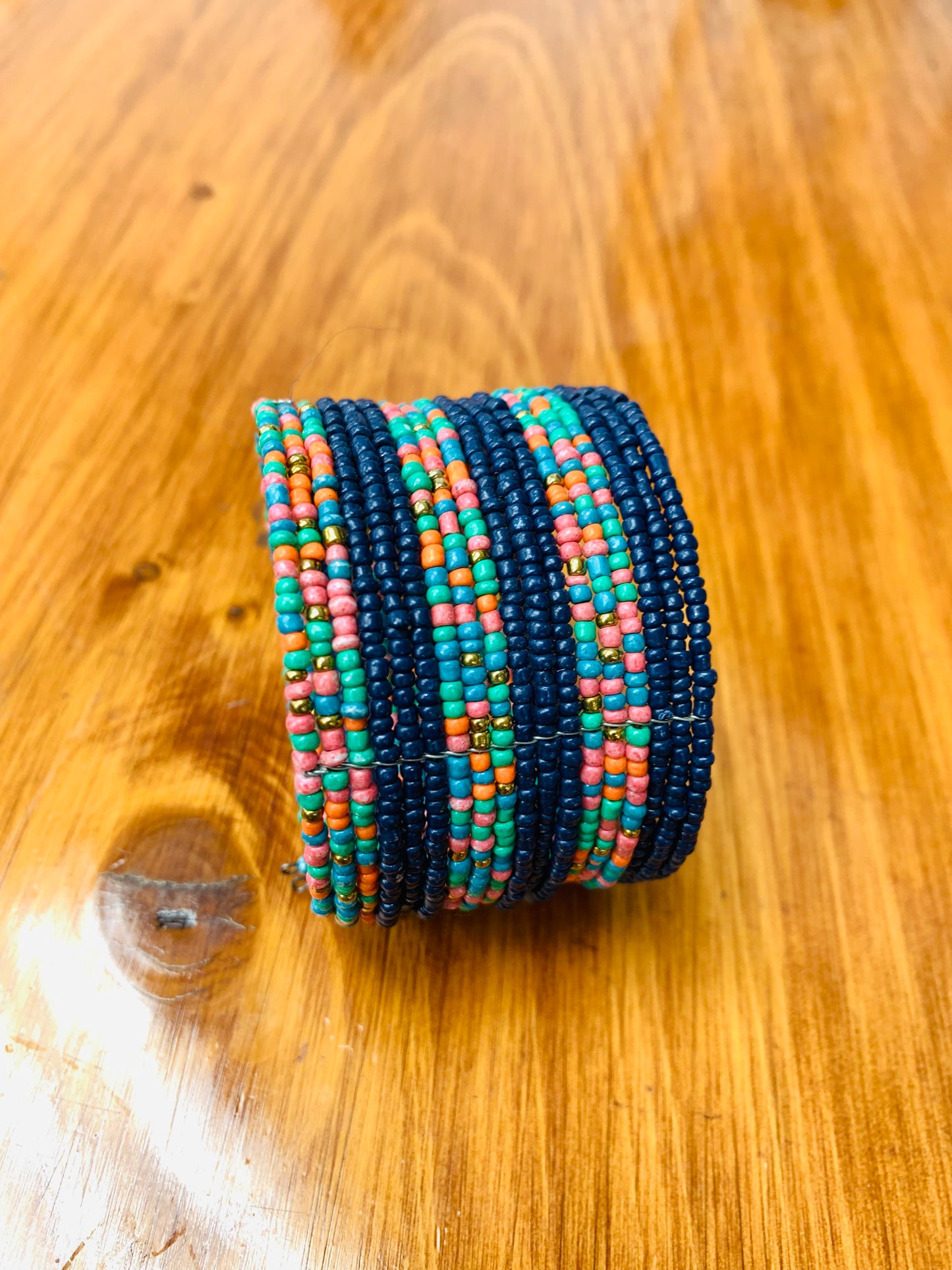 HIPPIE HANDCRAFTED HAND CUFF BEADS BANGLE #CUFF2285