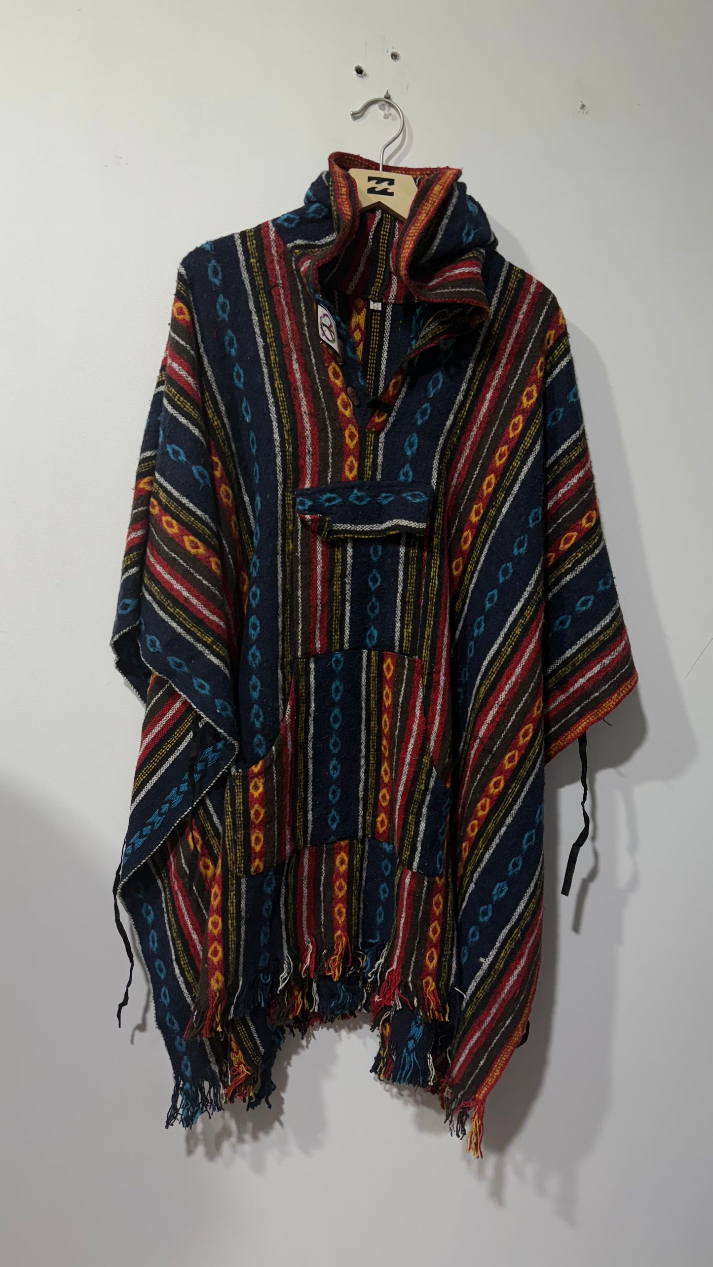 Bohemian style handcrafted Hoodie UNISEX Gheri poncho #01570