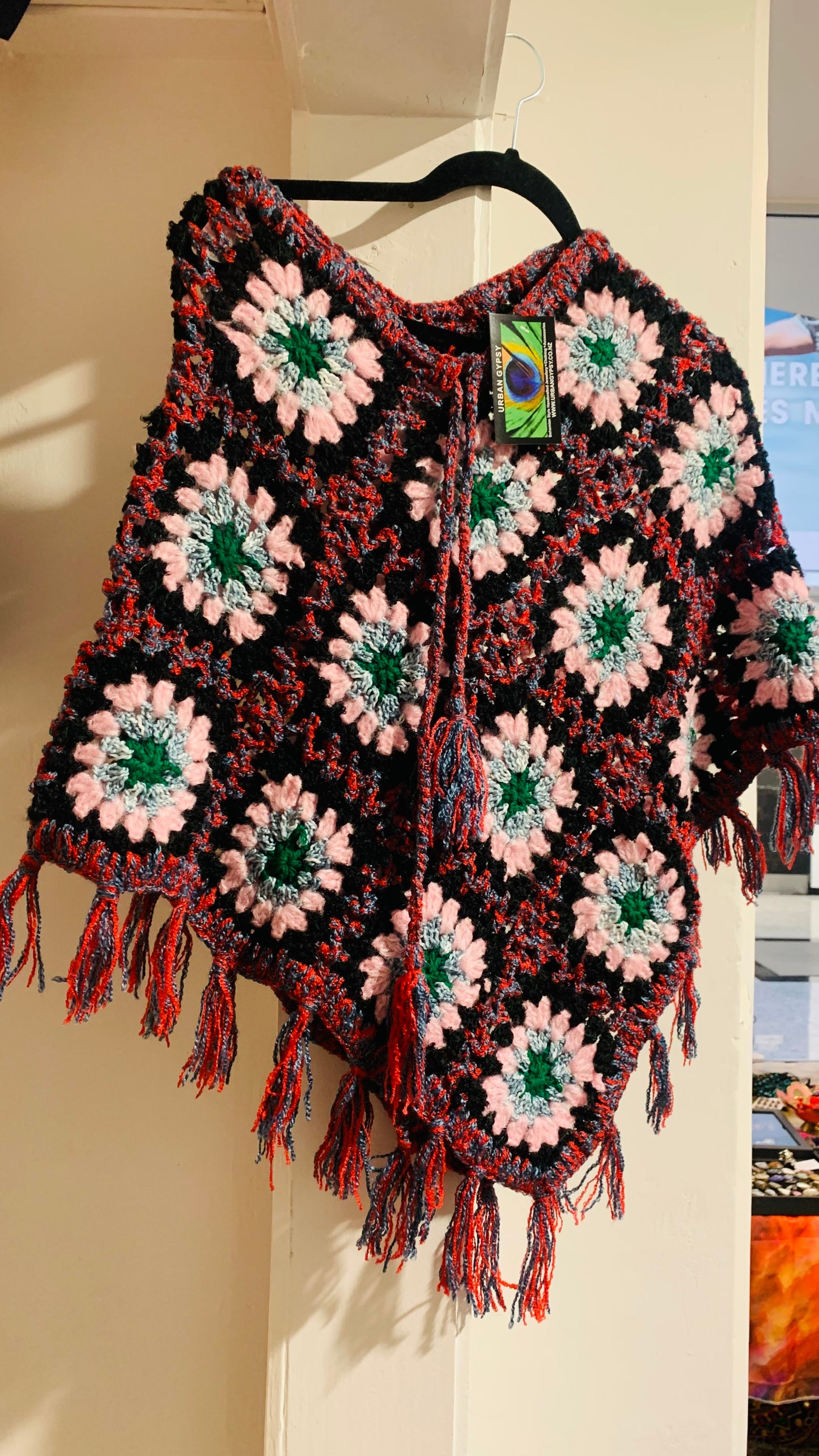 Handcrafted Crochet poncho #37