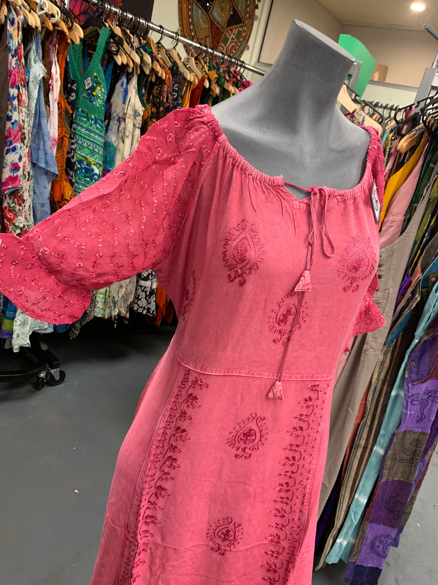 Bohemian handcrafted dress # DRE322