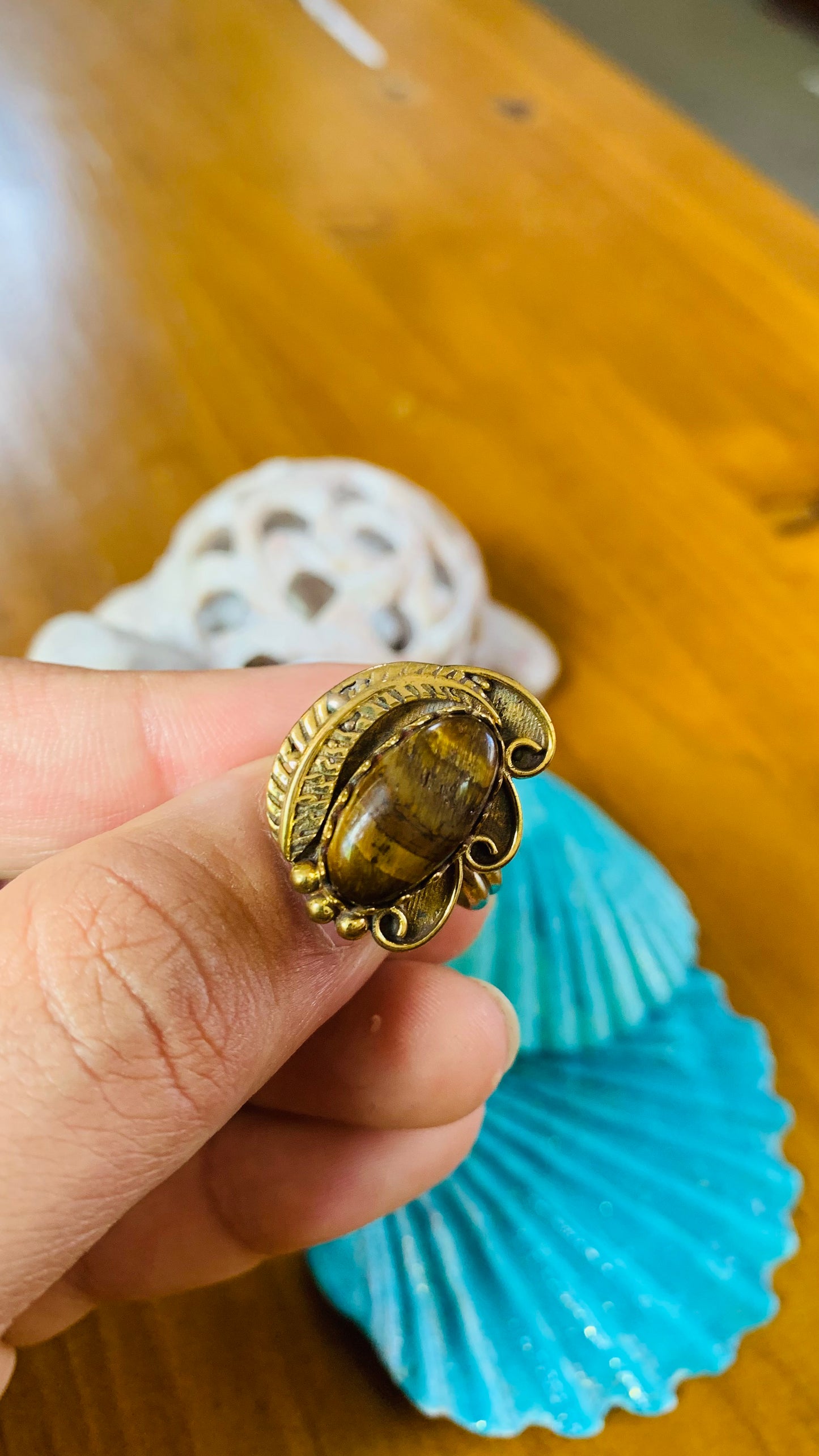 Bohemian style handcrafted Ring # 75