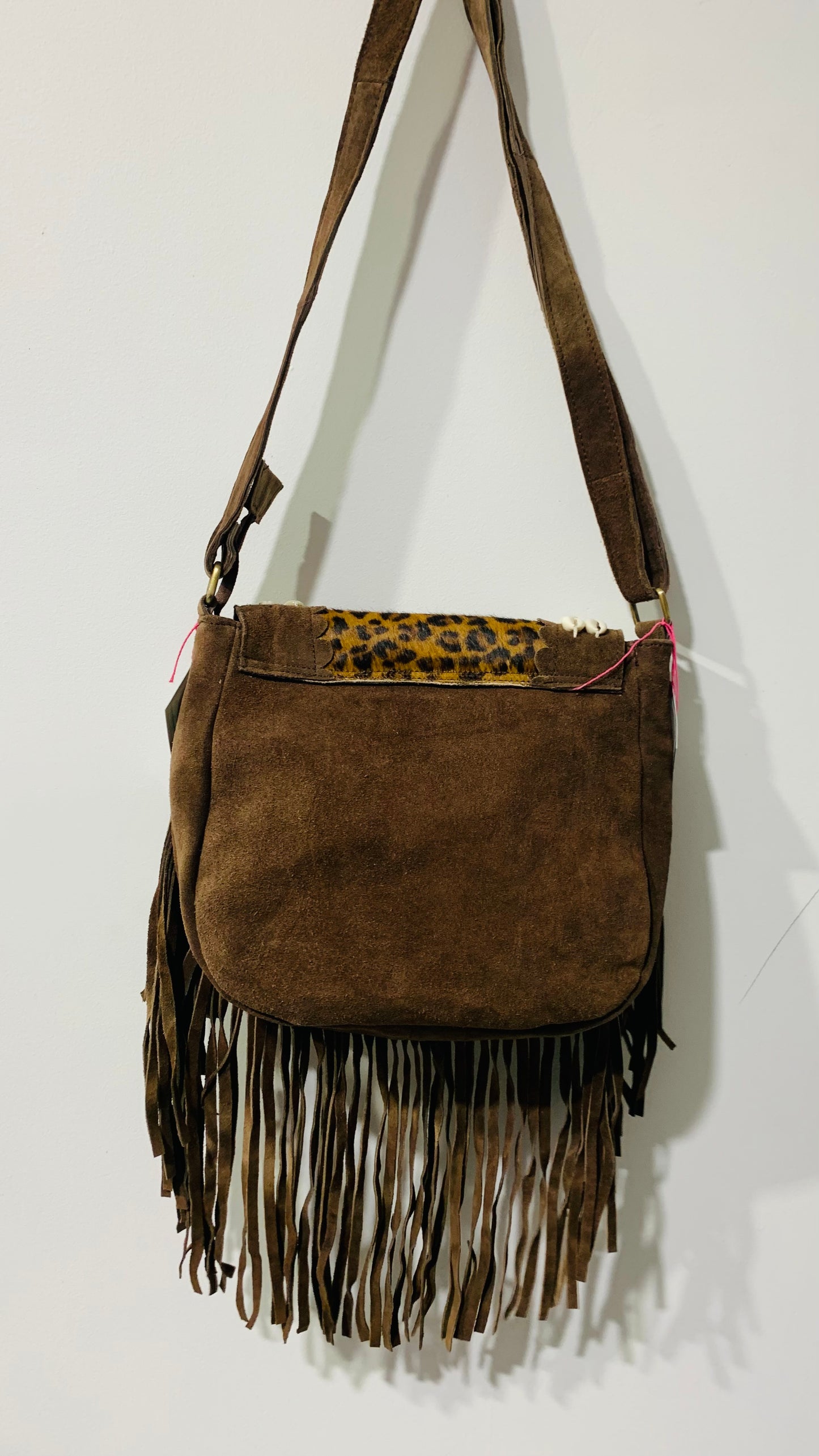 BOHO HANDCRAFTED GENUINE SUEDE LEATHER BAG #205557