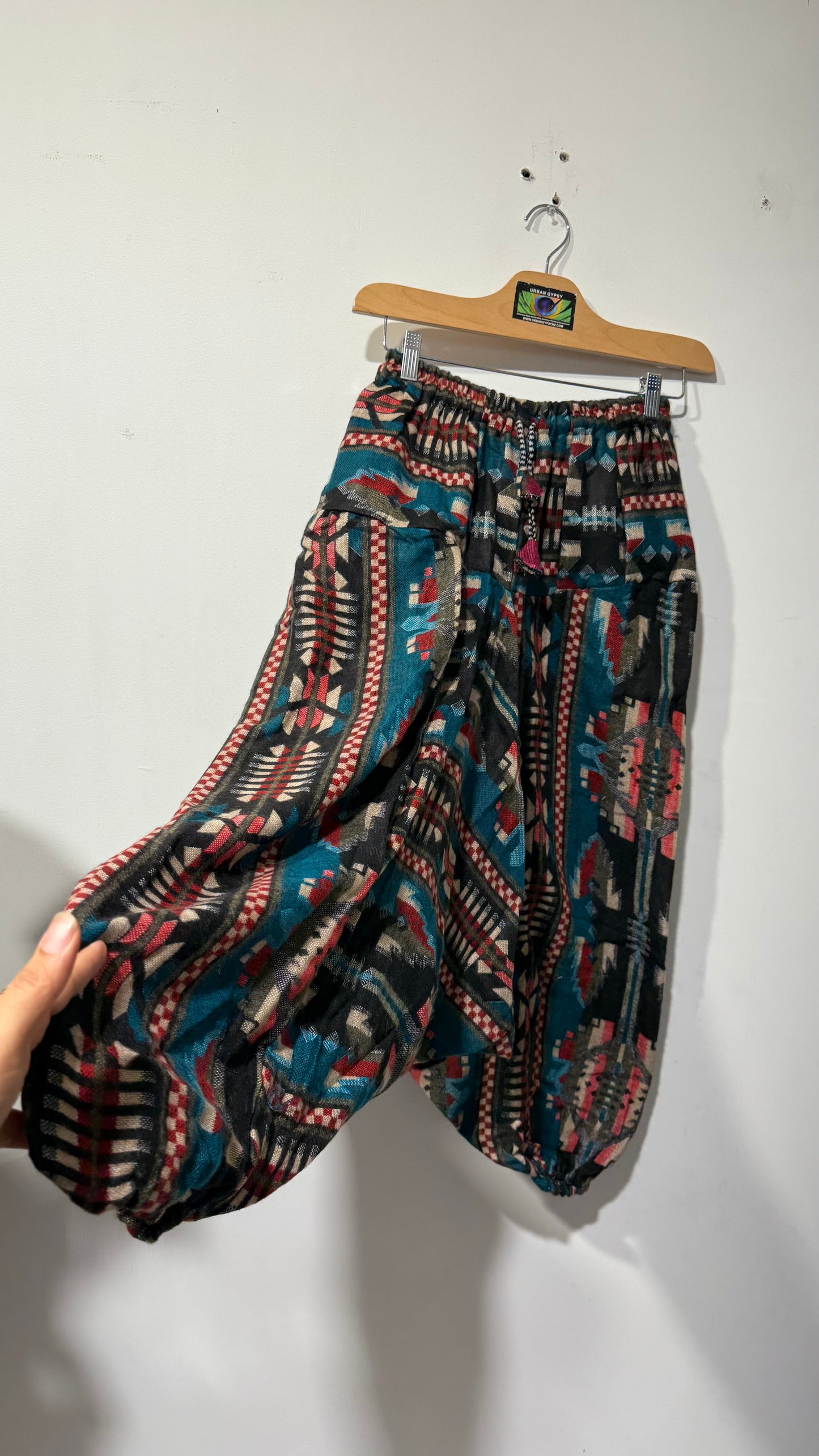 HANDCRAFTED WARM DROP CROTCH PANTS #WOOL2124
