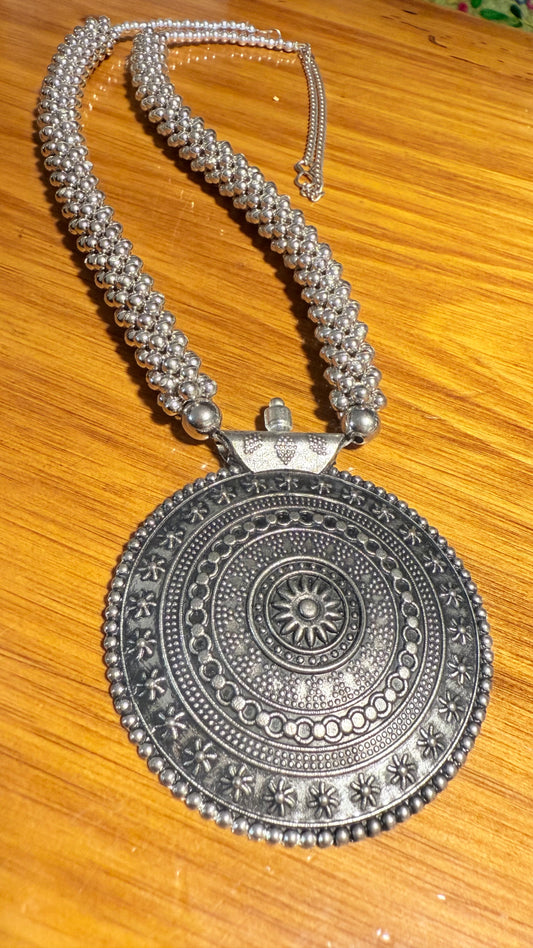 BOHEMIAN STYLE HANDCRAFTED MANDALA NECKLACE #NECK34