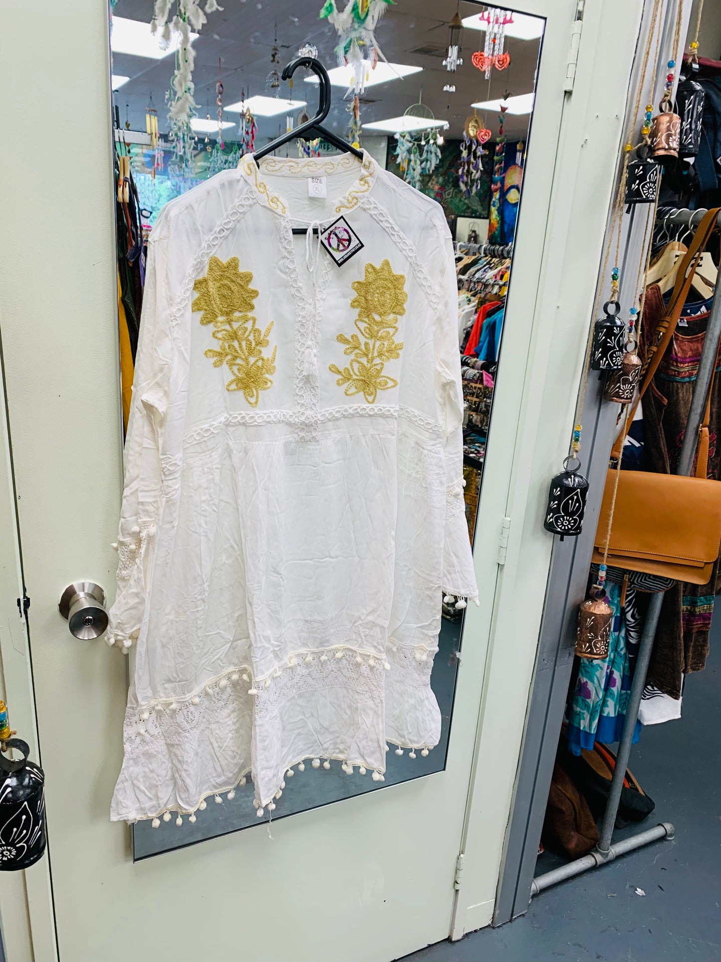 Bohemian handcrafted Bella dress # DRE309