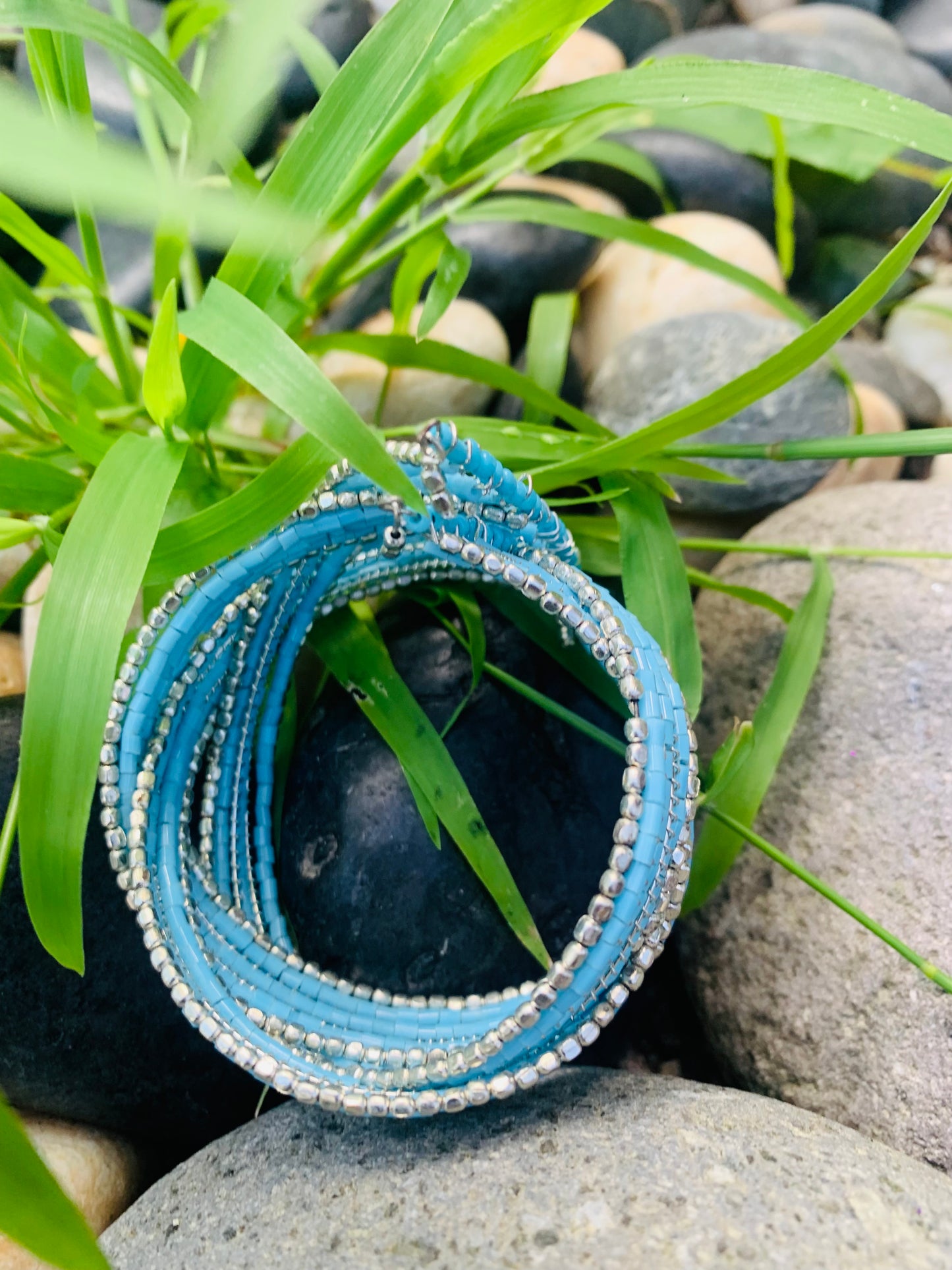 HIPPIE HANDCRAFTED HAND CUFF BEADS BANGLE #CUFF2283