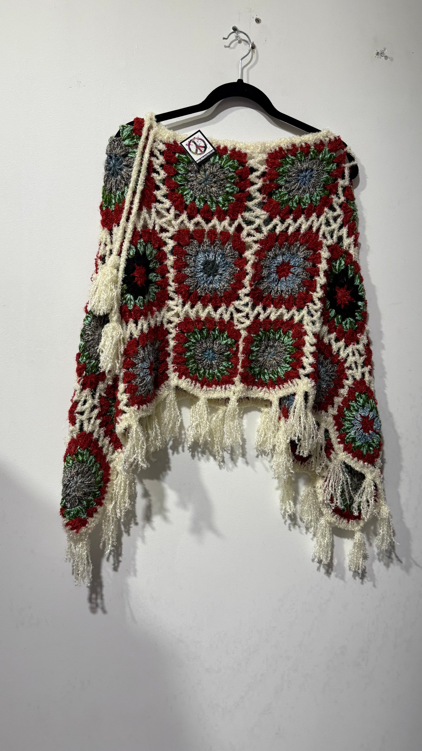 Handcrafted Crochet poncho #37