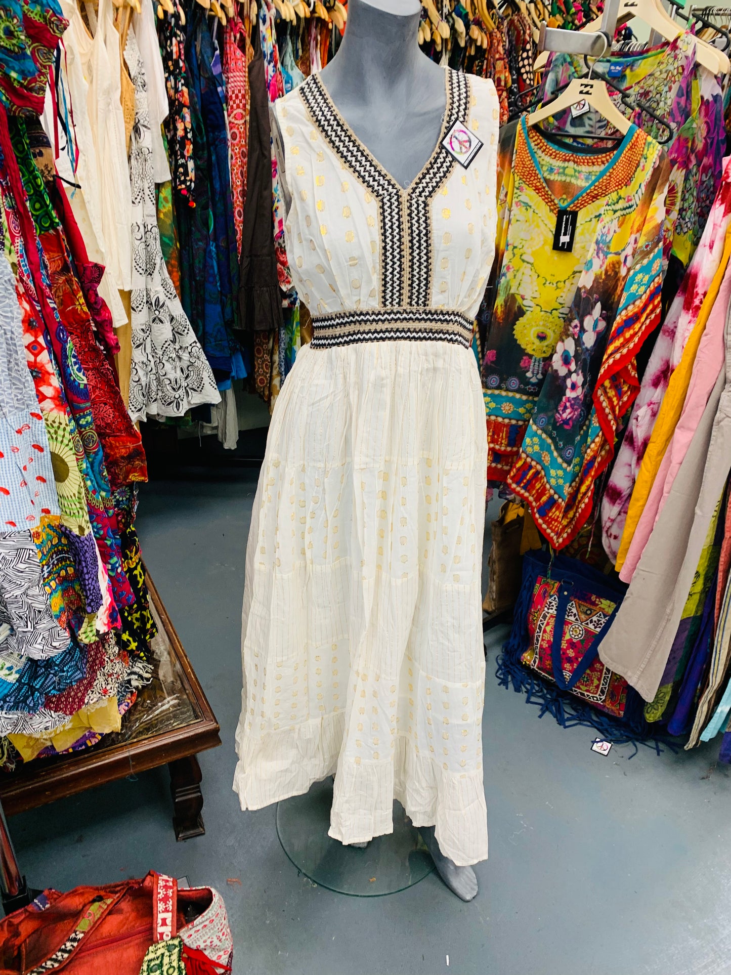 Bohemian handcrafted Sally dress # DRE330