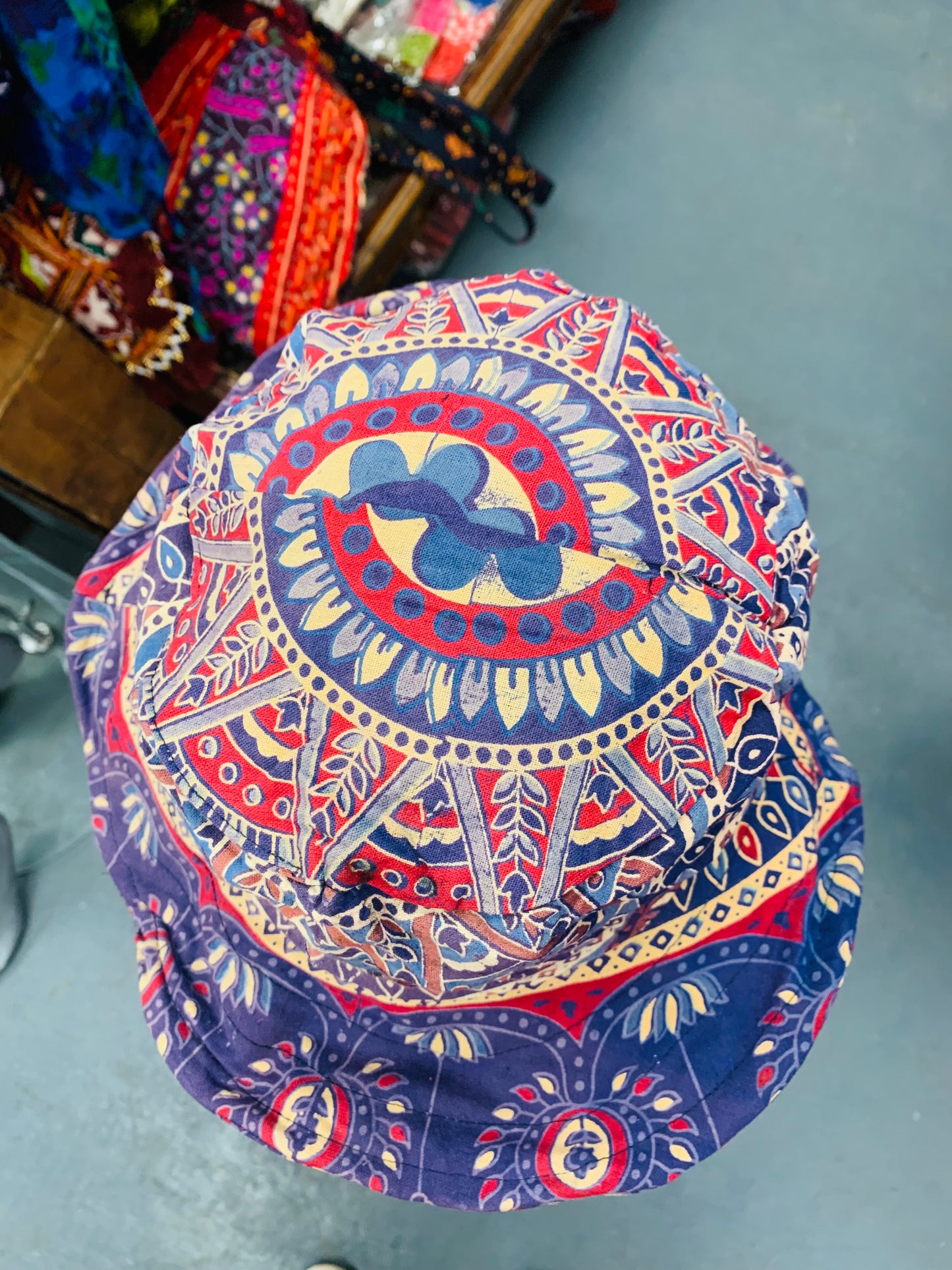 BOHO STYLE HANDCRAFTED REVERSIBLE MANDALA SUN HATS #8460