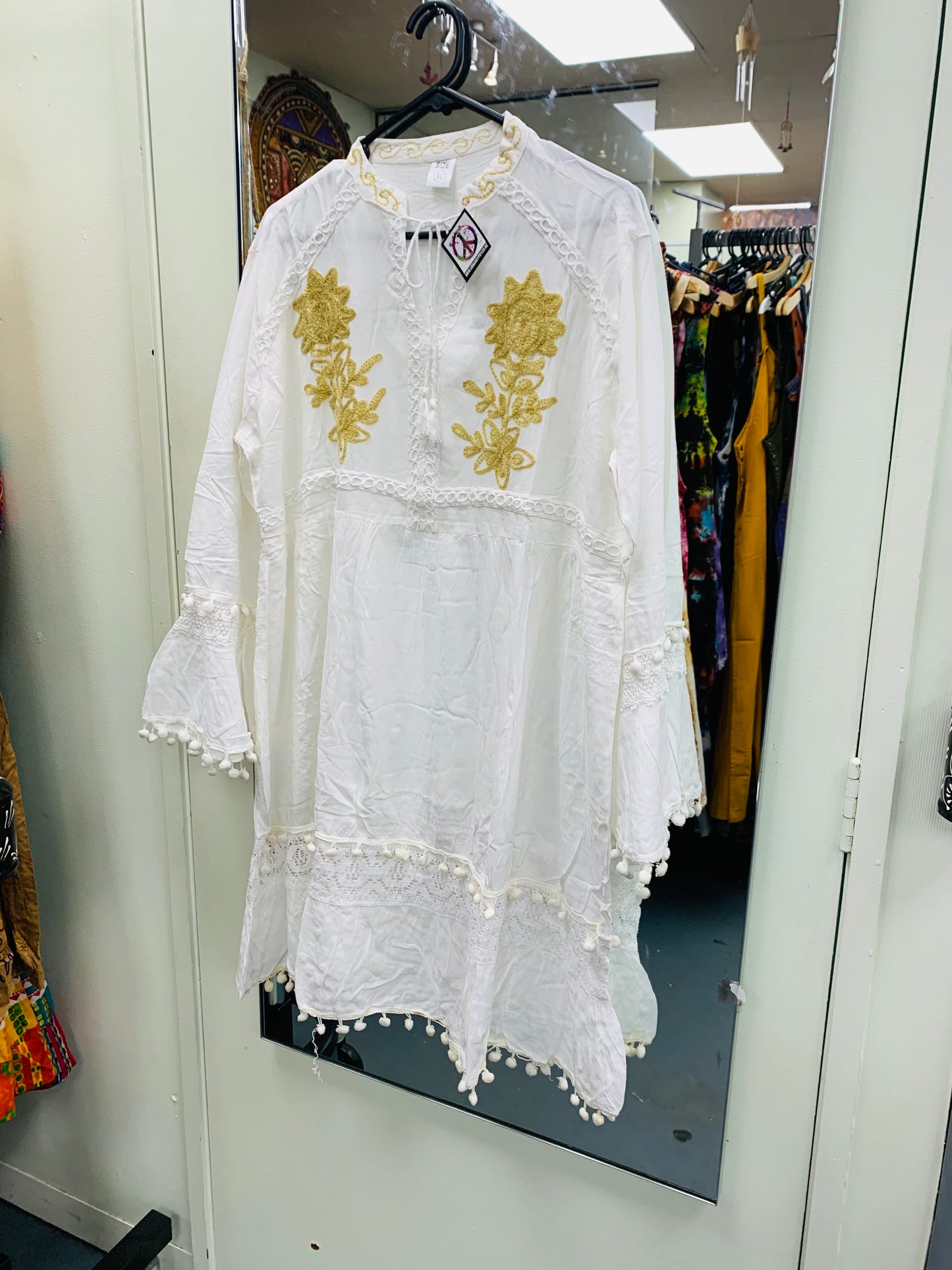 Bohemian handcrafted Bella dress # DRE309