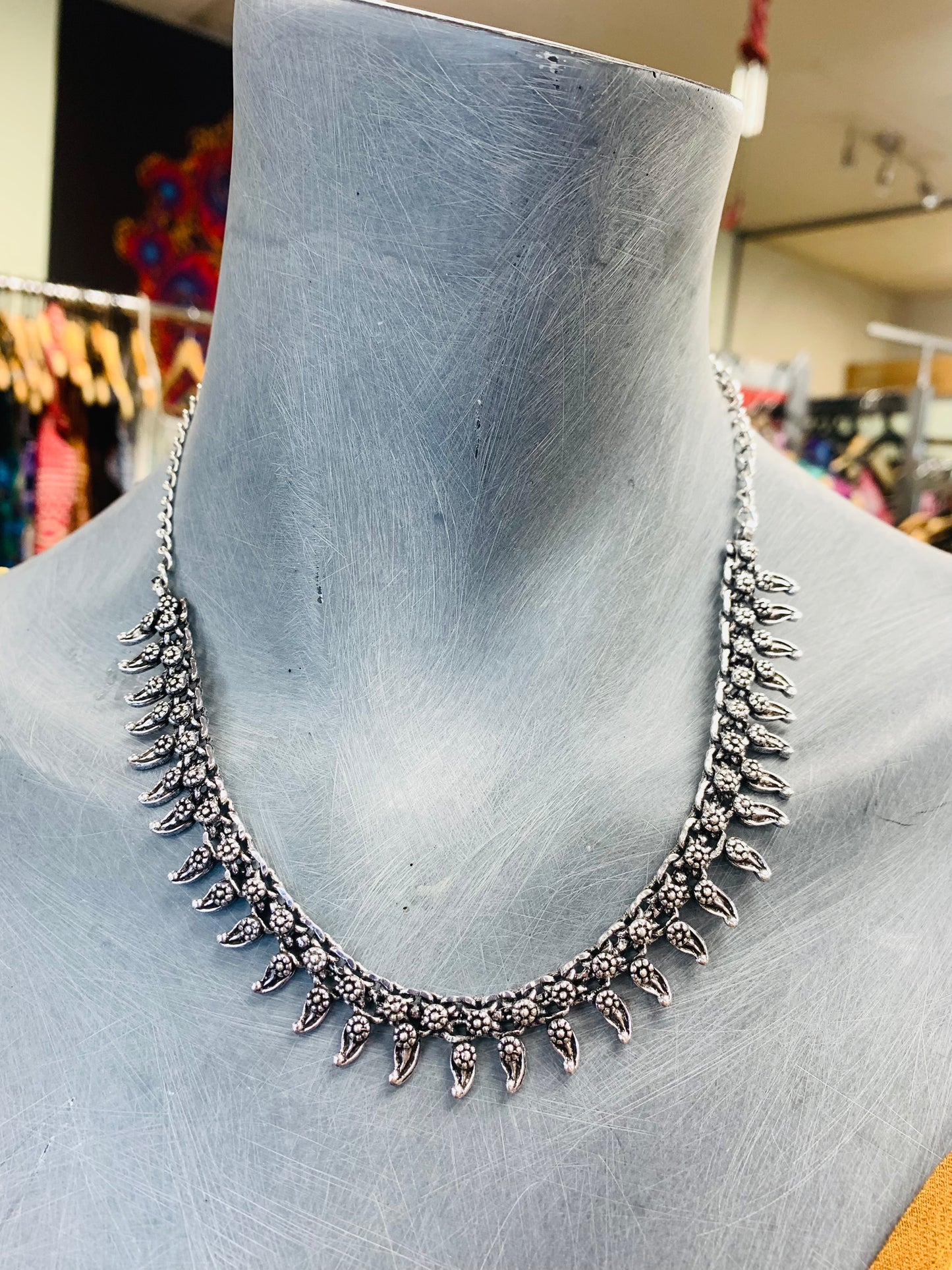 BOHEMIAN STYLE HANDCRAFTED METAL NECKLACE #NECK35