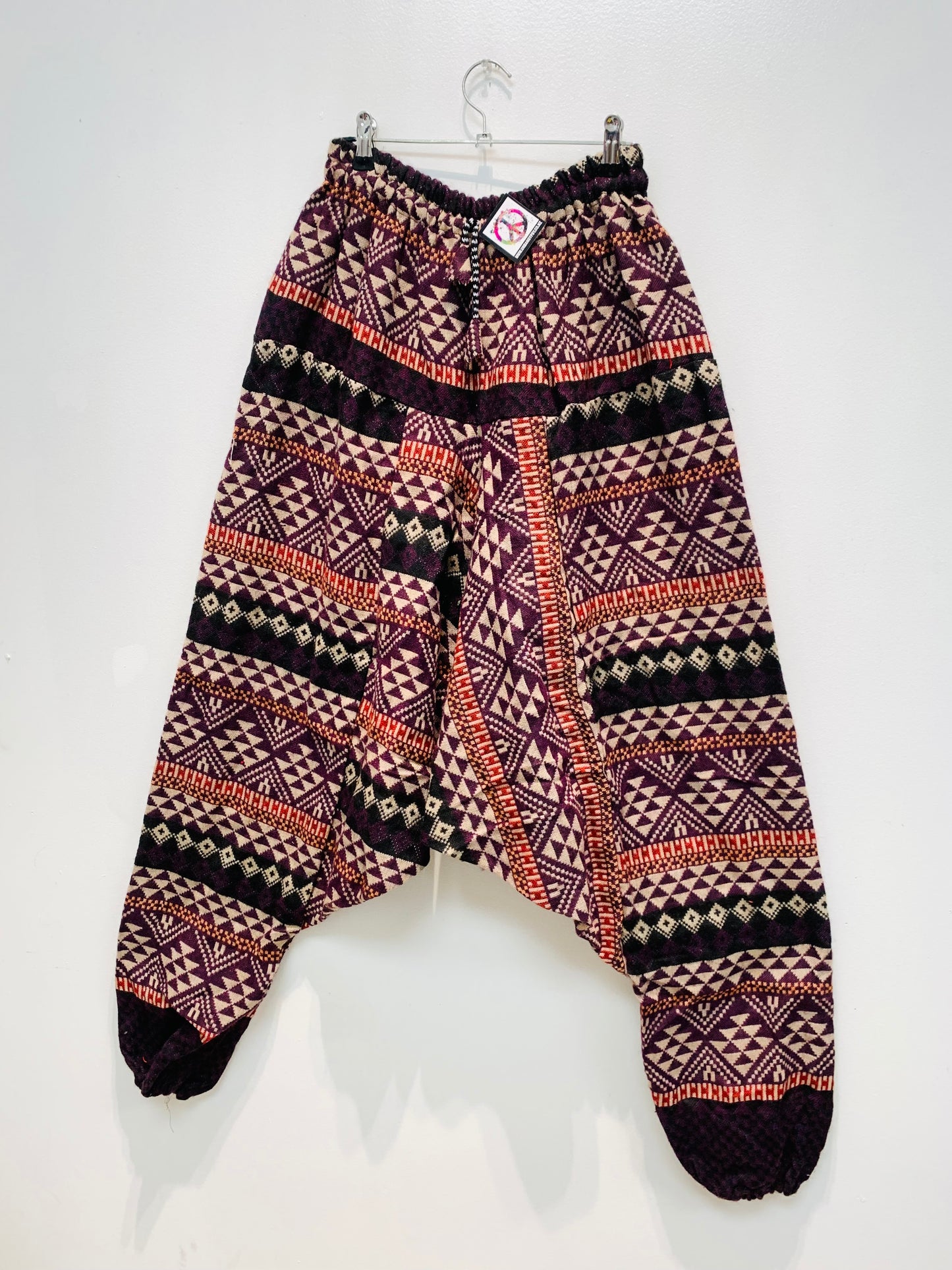 HANDCRAFTED WARM DROP CROTCH PANTS #WOOL22