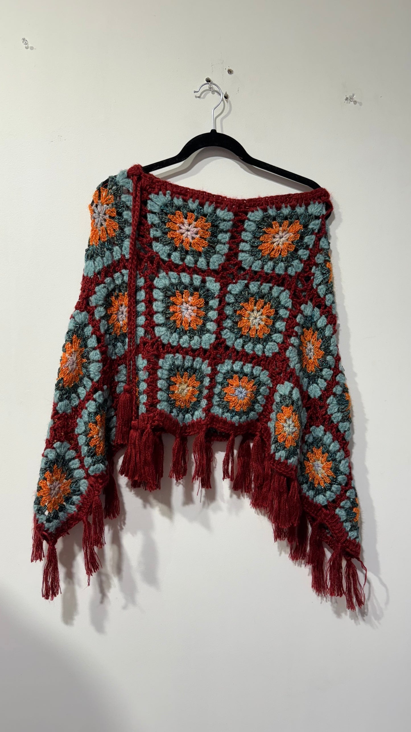 Handcrafted Crochet poncho #35