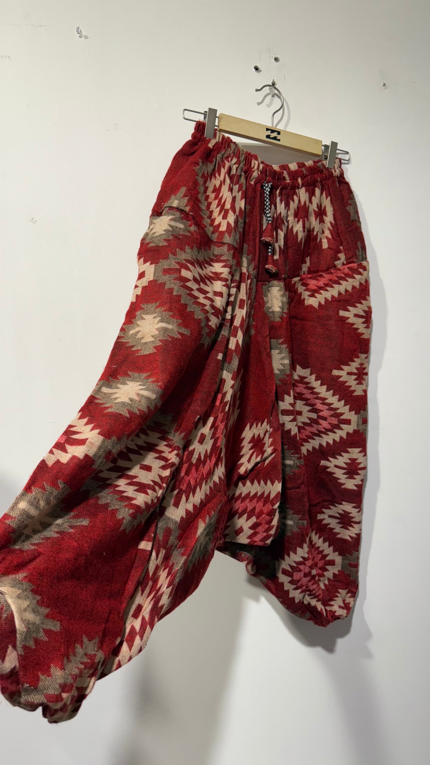 HANDCRAFTED WARM DROP CROTCH PANTS #WOOL2126